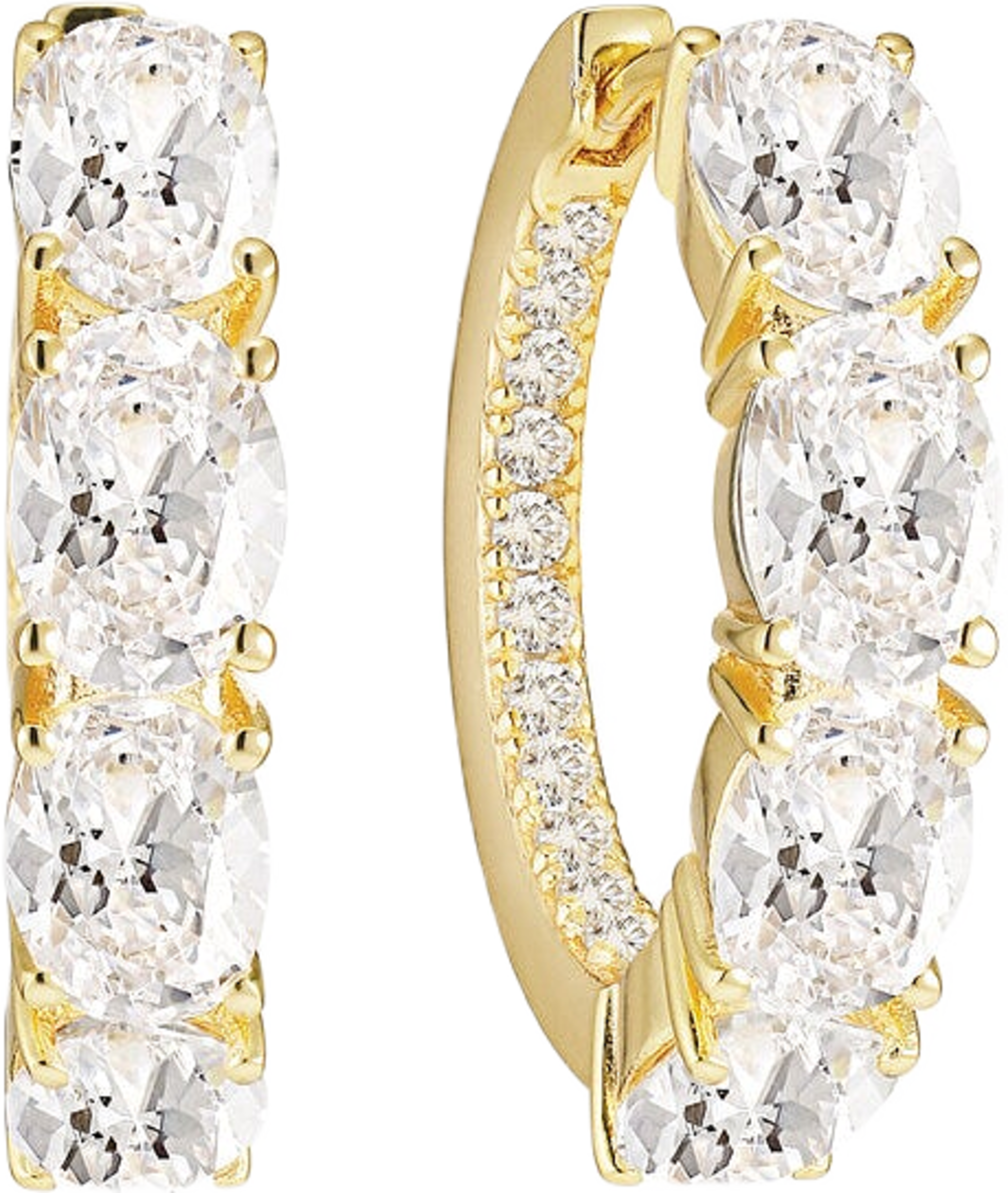 Earring Ellisse Creolo, från Sif Jakobs Jewellery, i färgen white. Klicka för att öppna bilden i stort format