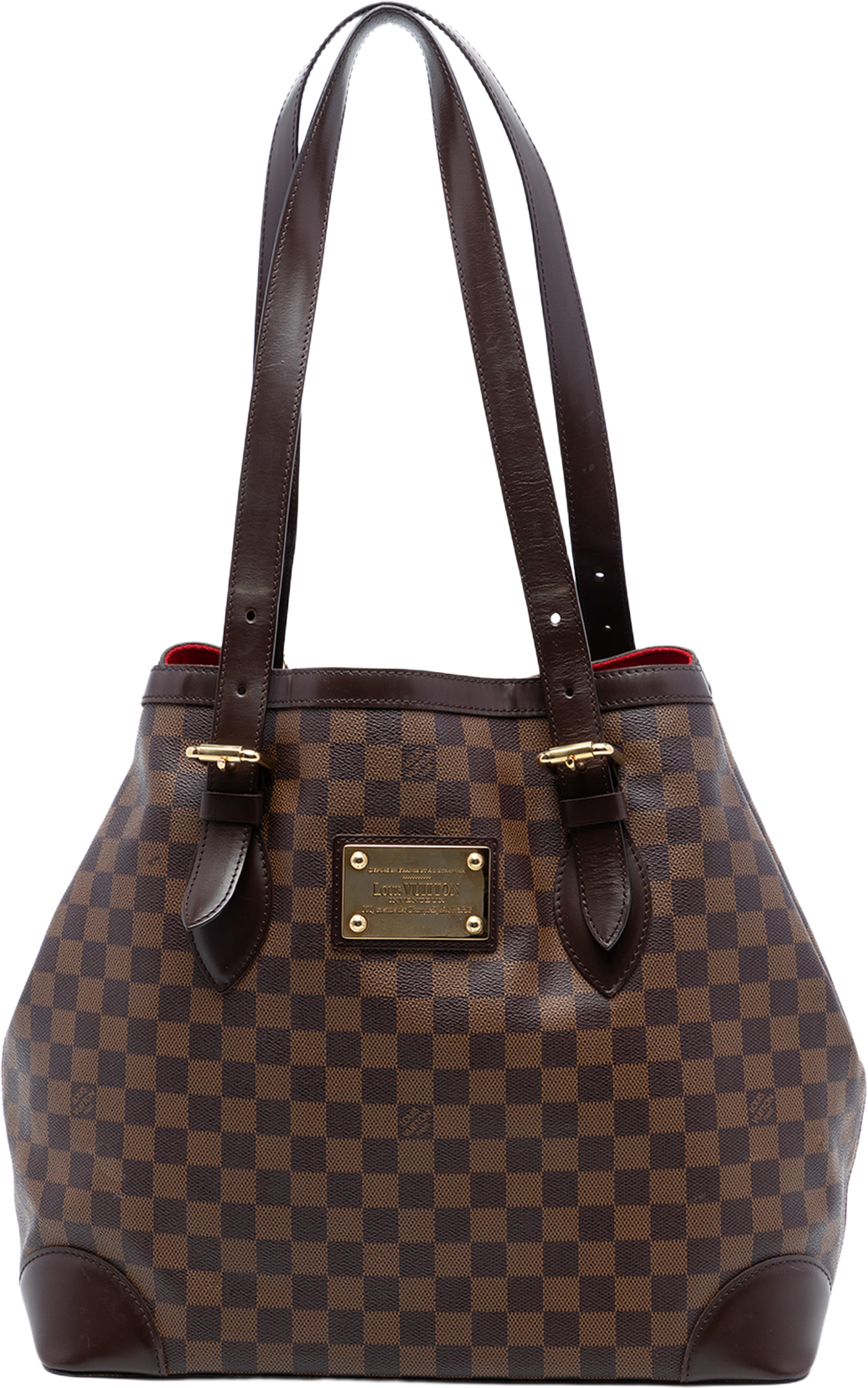 Louis Vuitton Damier Ebene Hampstead Gm, från Luxclusif, i färgen brown. Klicka för att öppna bilden i stort format