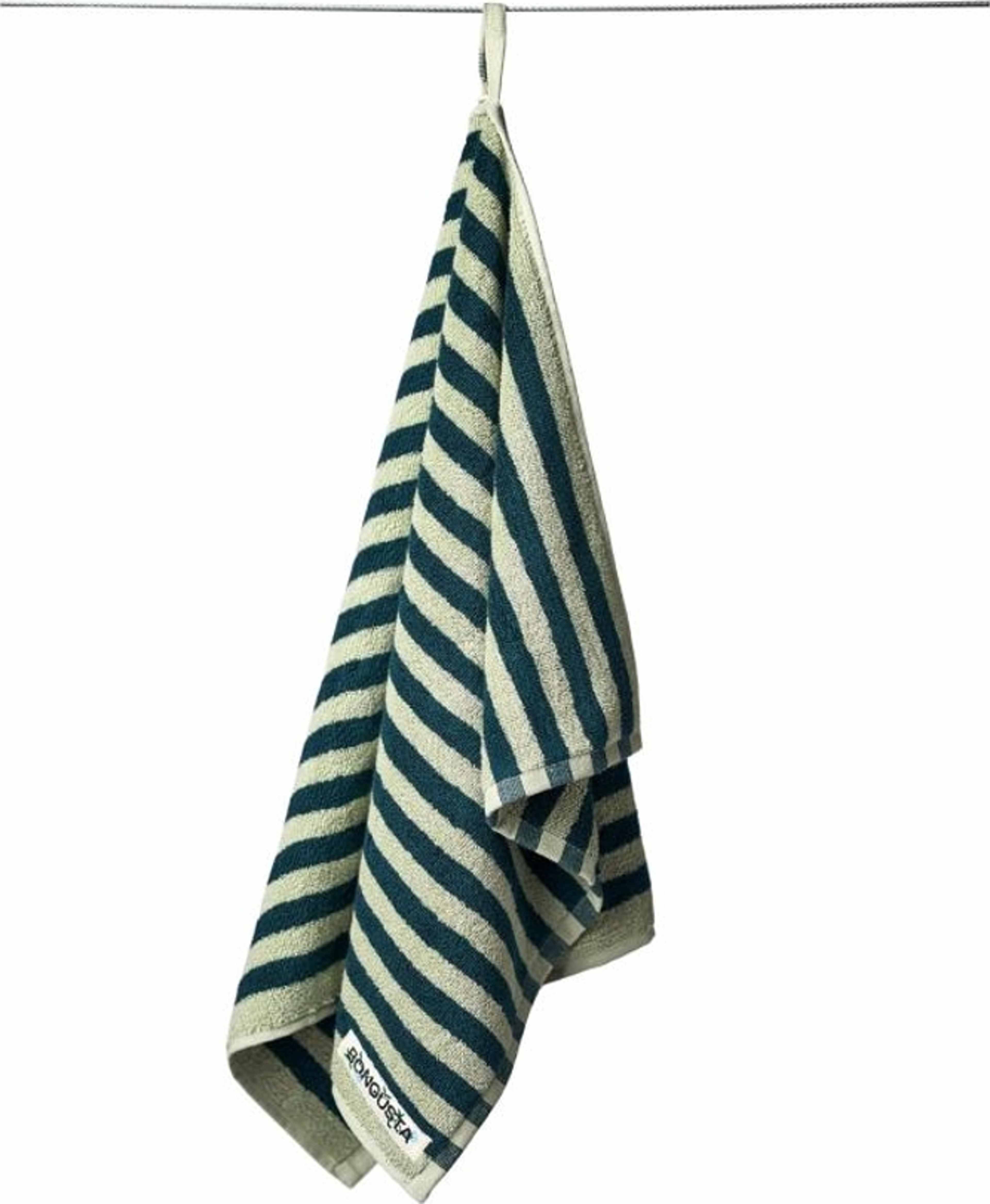 Handduk Naram 50 X 80cm, från Bongusta, i färgen aqua. Klicka för att öppna bilden i stort format