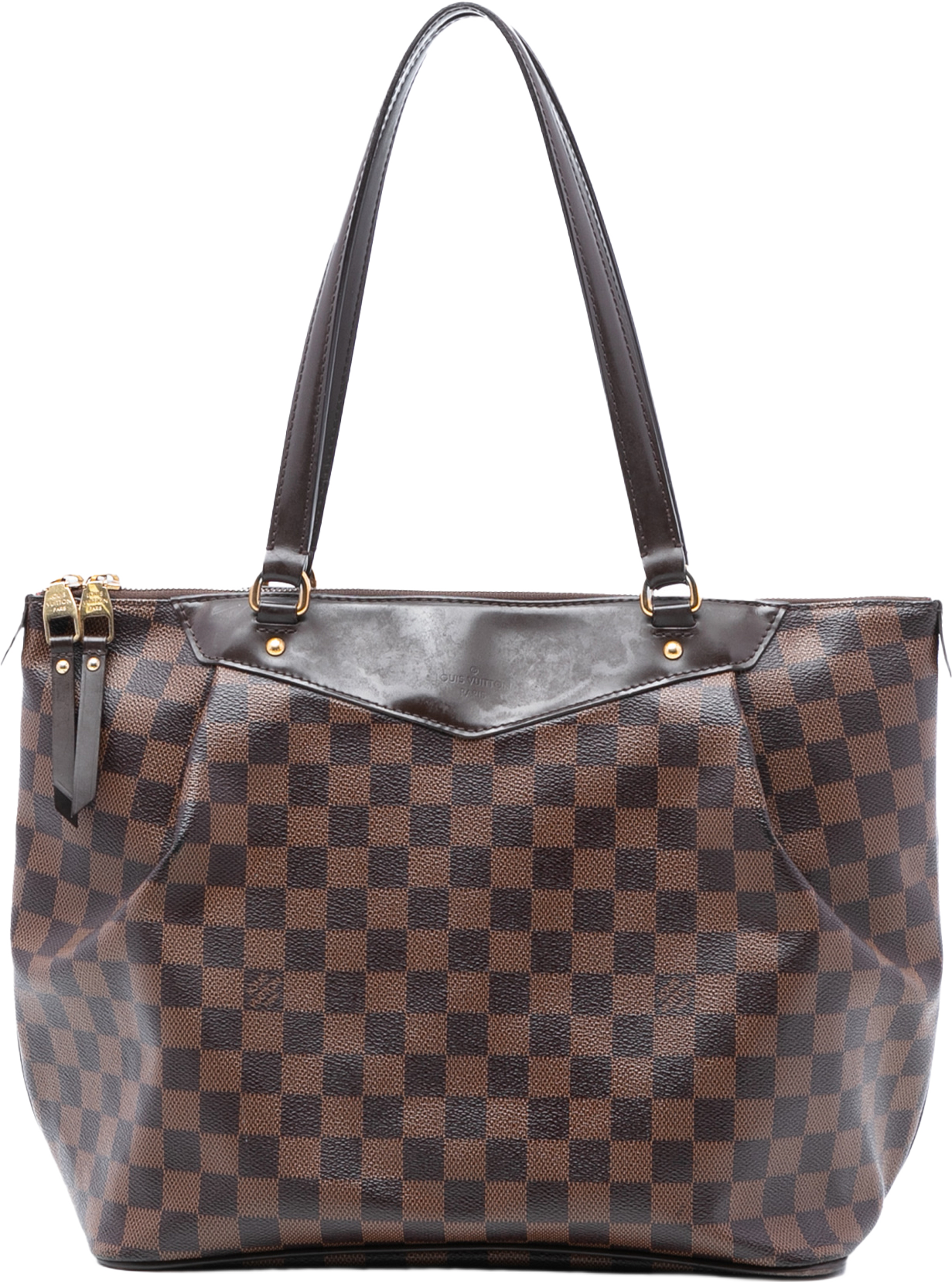 Louis Vuitton Damier Ebene Westminster Gm, från Luxclusif, i färgen brown. Klicka för att öppna bilden i stort format