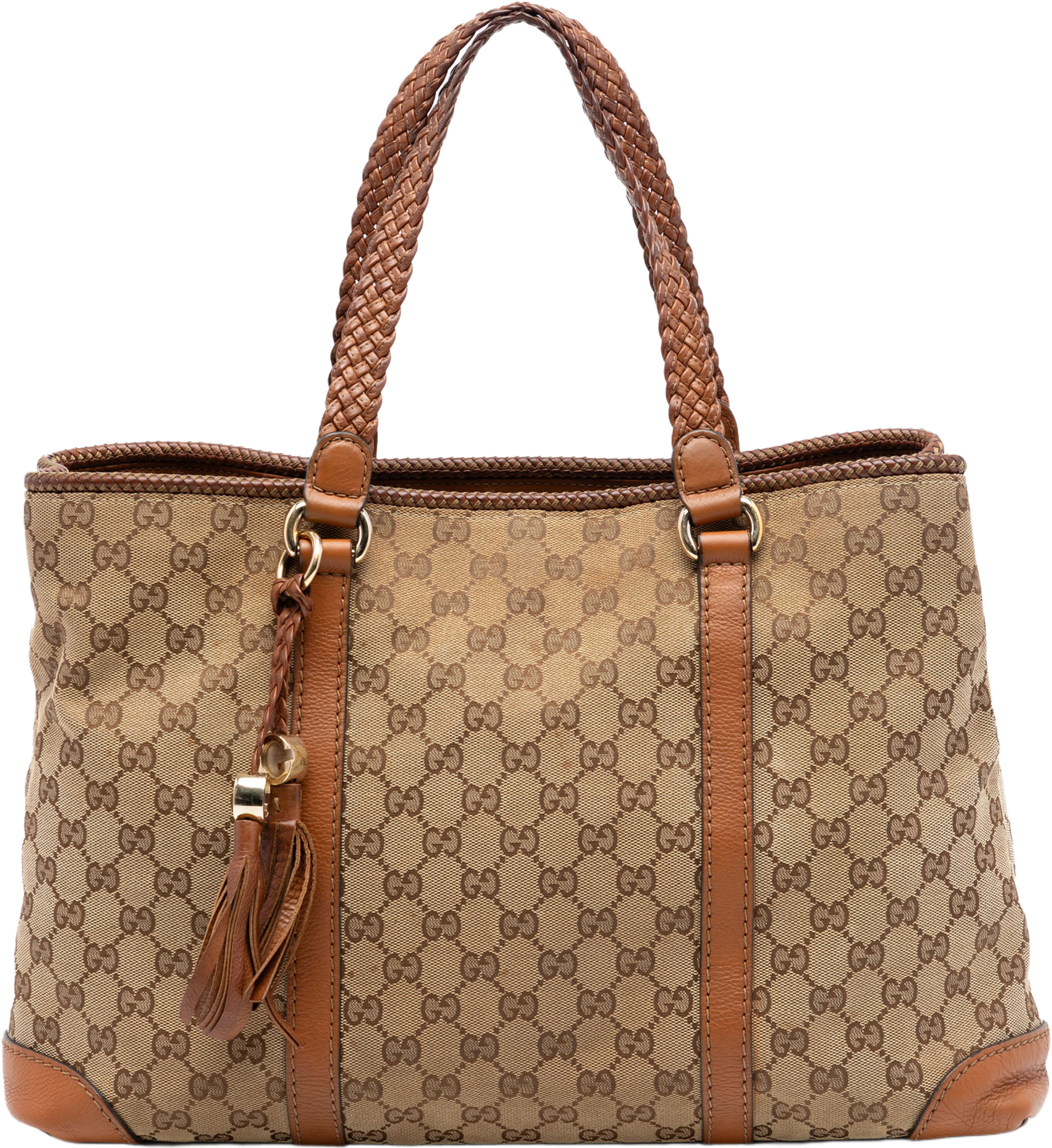 Gucci Gg Canvas Marrakech Tote, från Luxclusif, i färgen beige. Klicka för att öppna bilden i stort format