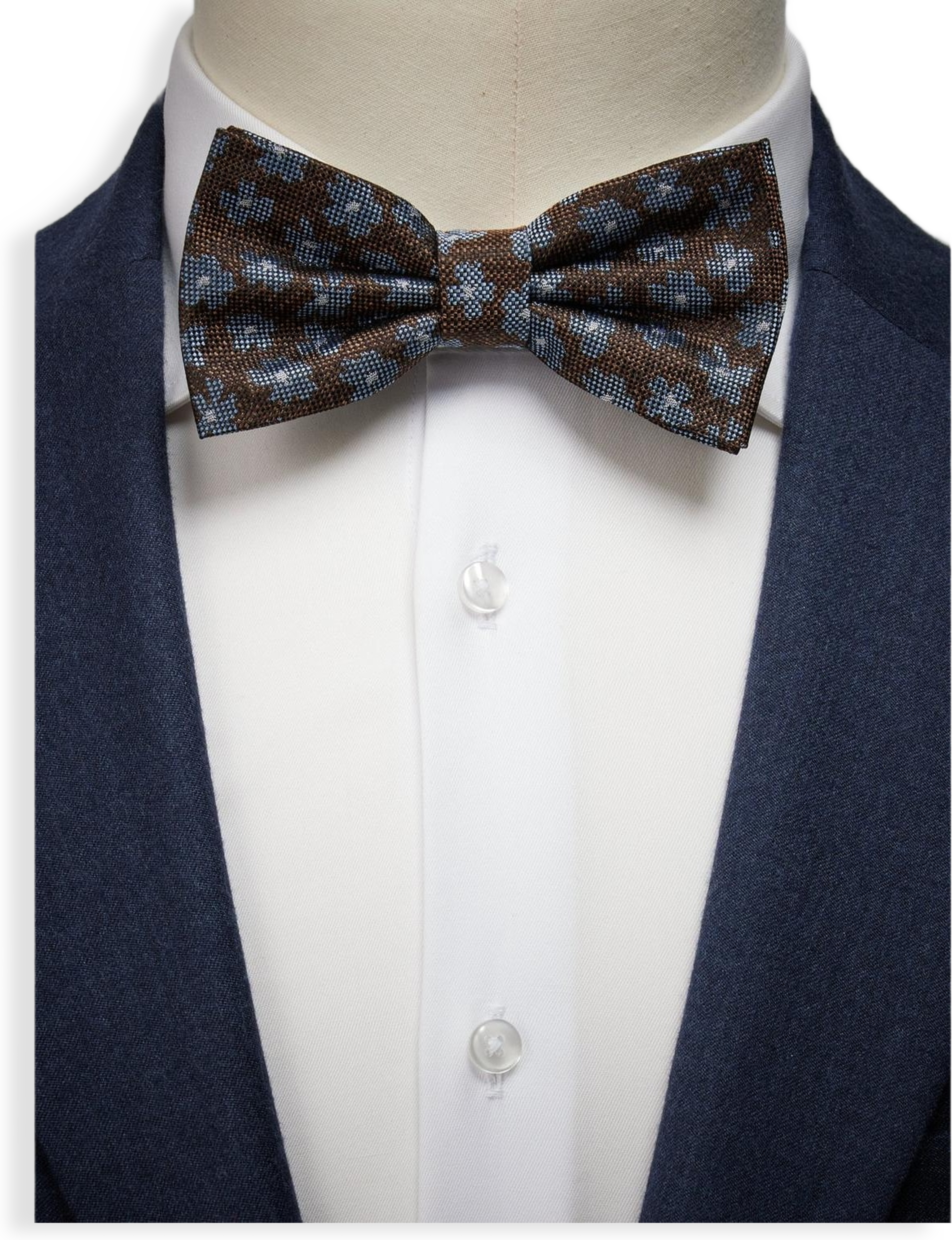 Brown Bow Tie Floral