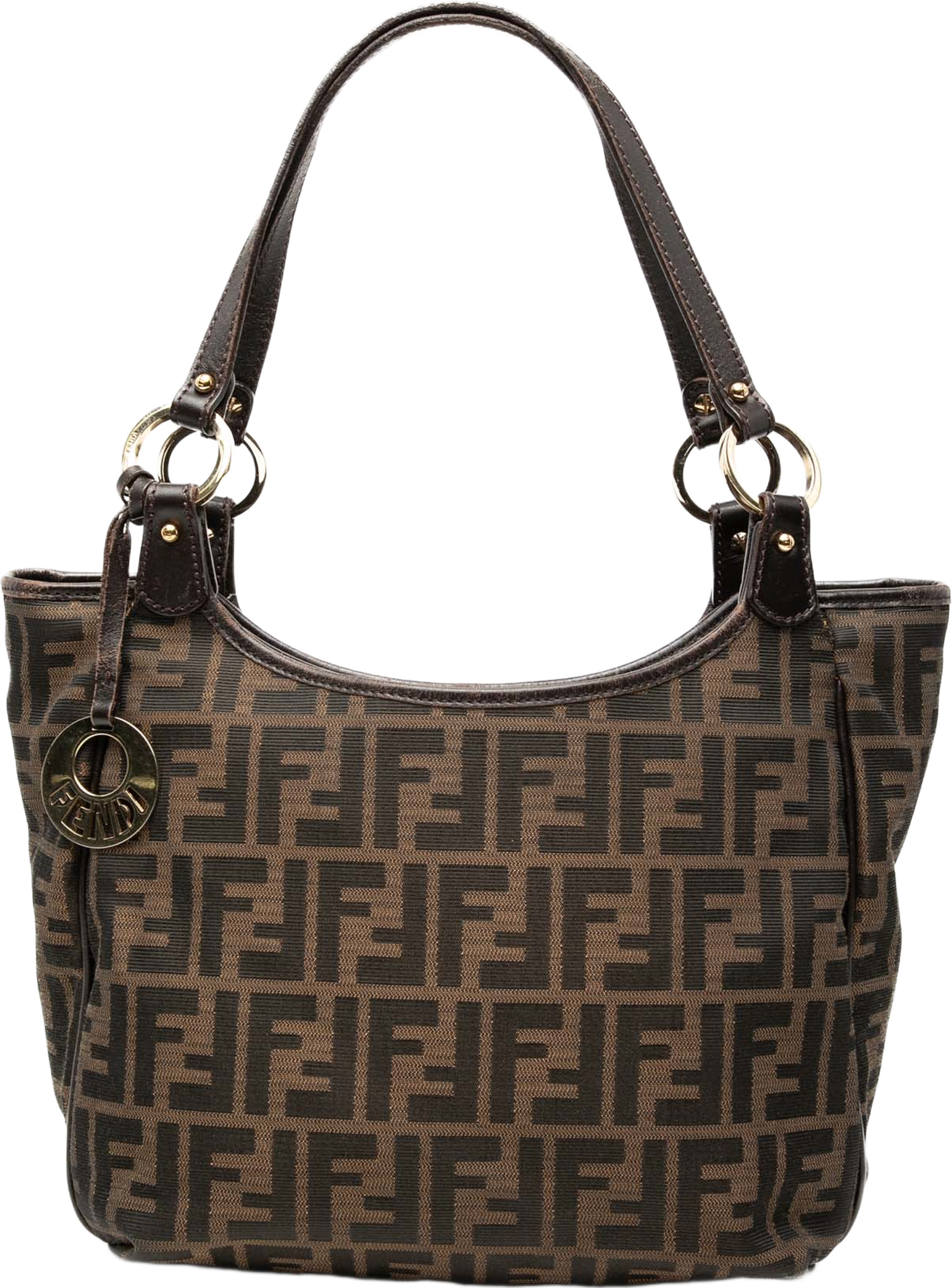 Fendi Zucca Canvas Chef Tote, från Luxclusif, i färgen brown. Klicka för att öppna bilden i stort format