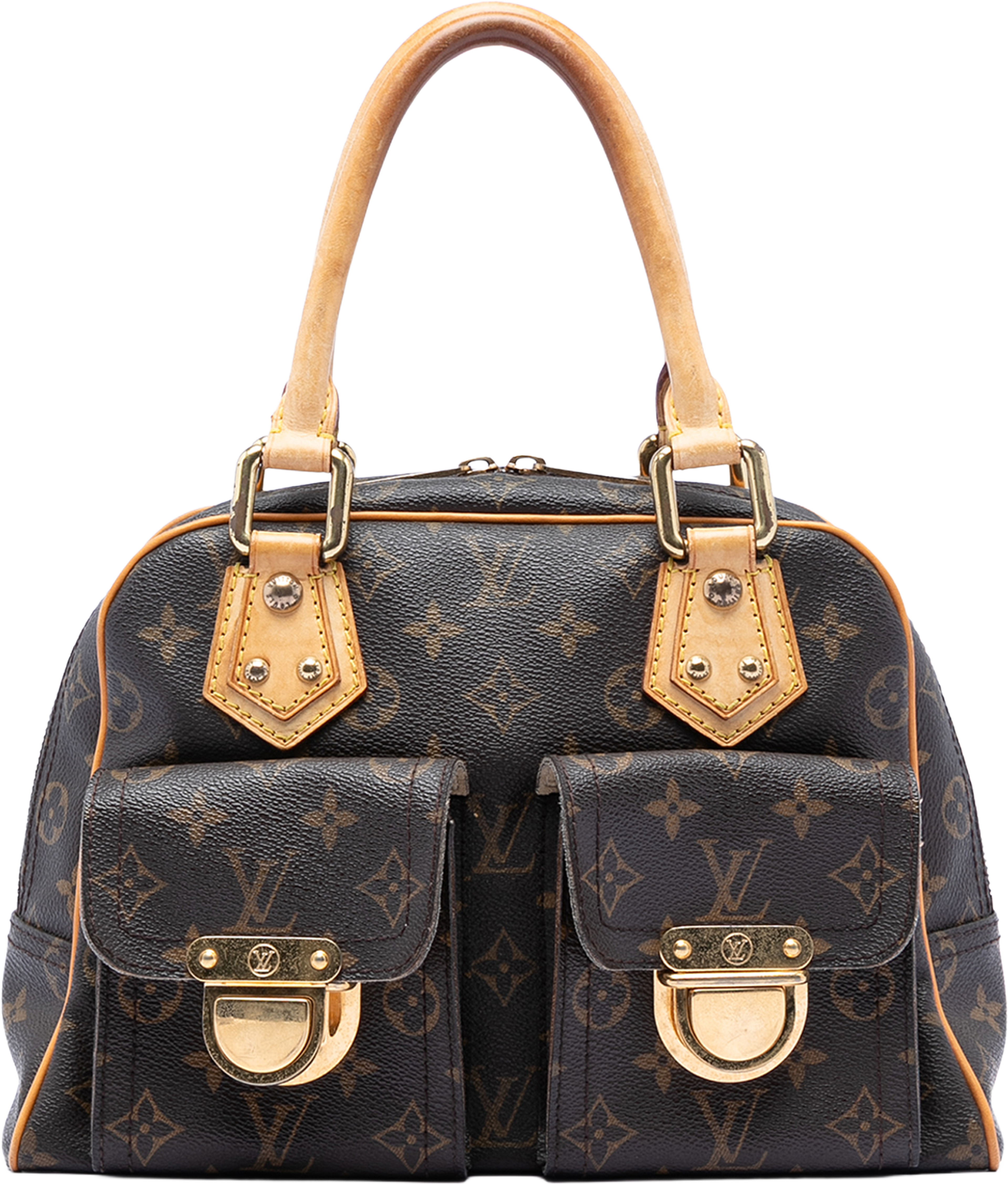 Louis Vuitton Monogram Manhattan Pm, från Luxclusif, i färgen brown. Klicka för att öppna bilden i stort format