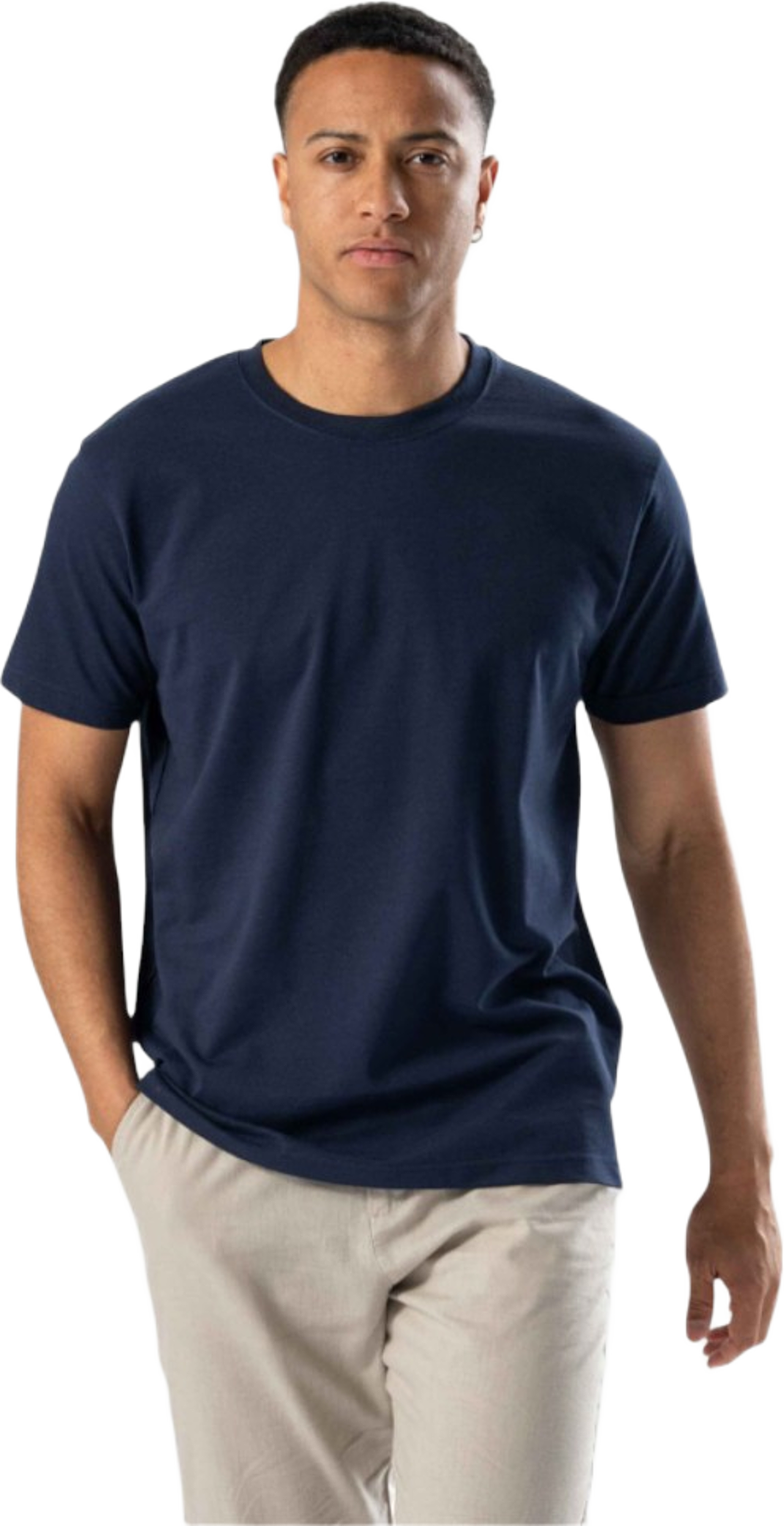 Vanlig T-shirt, från TeeShoppen, i färgen marin. Klicka för att öppna bilden i stort format