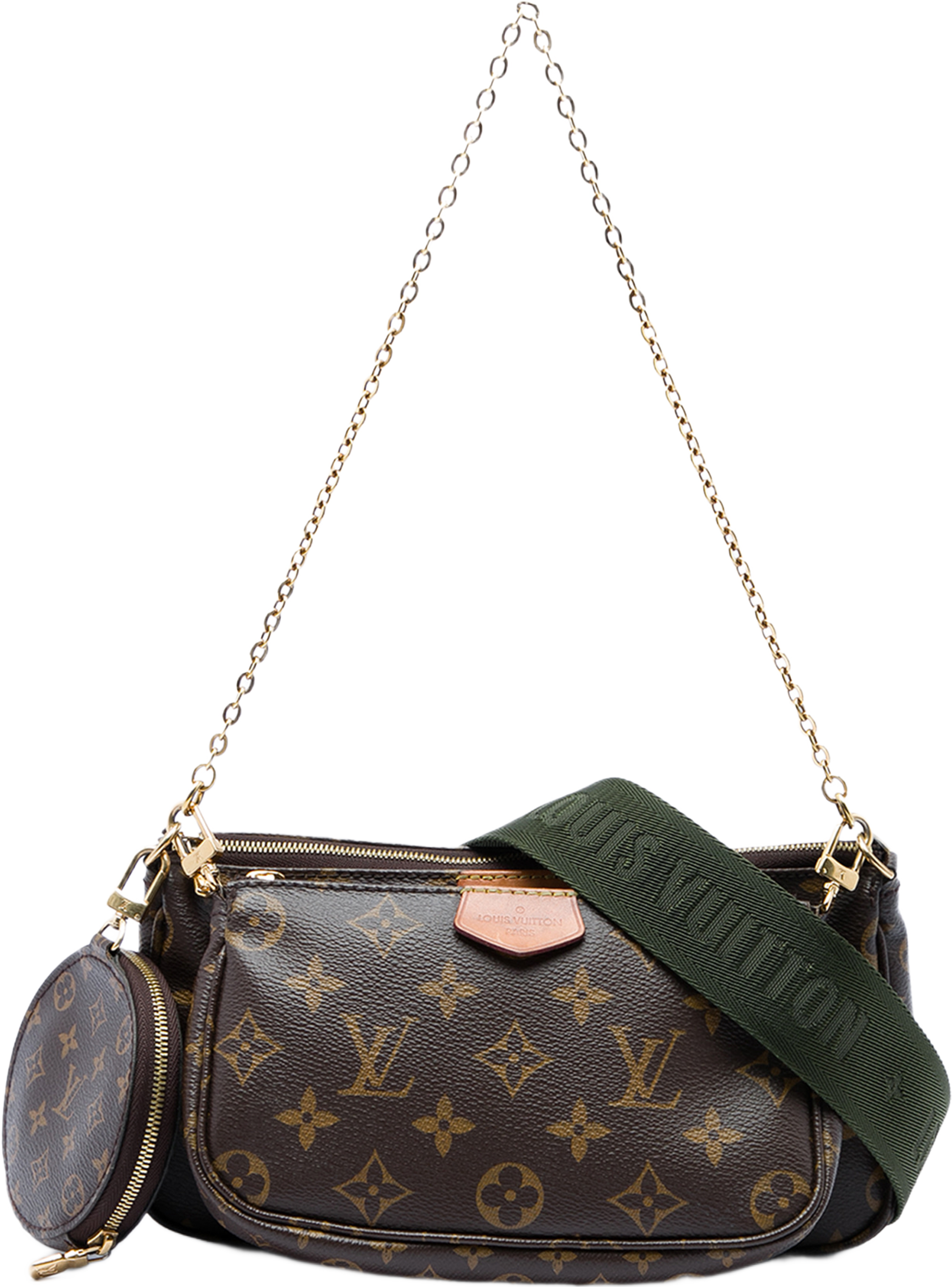 Louis Vuitton Monogram Multi Pochette Accessoires, från Luxclusif, i färgen brun. Klicka för att öppna bilden i stort format