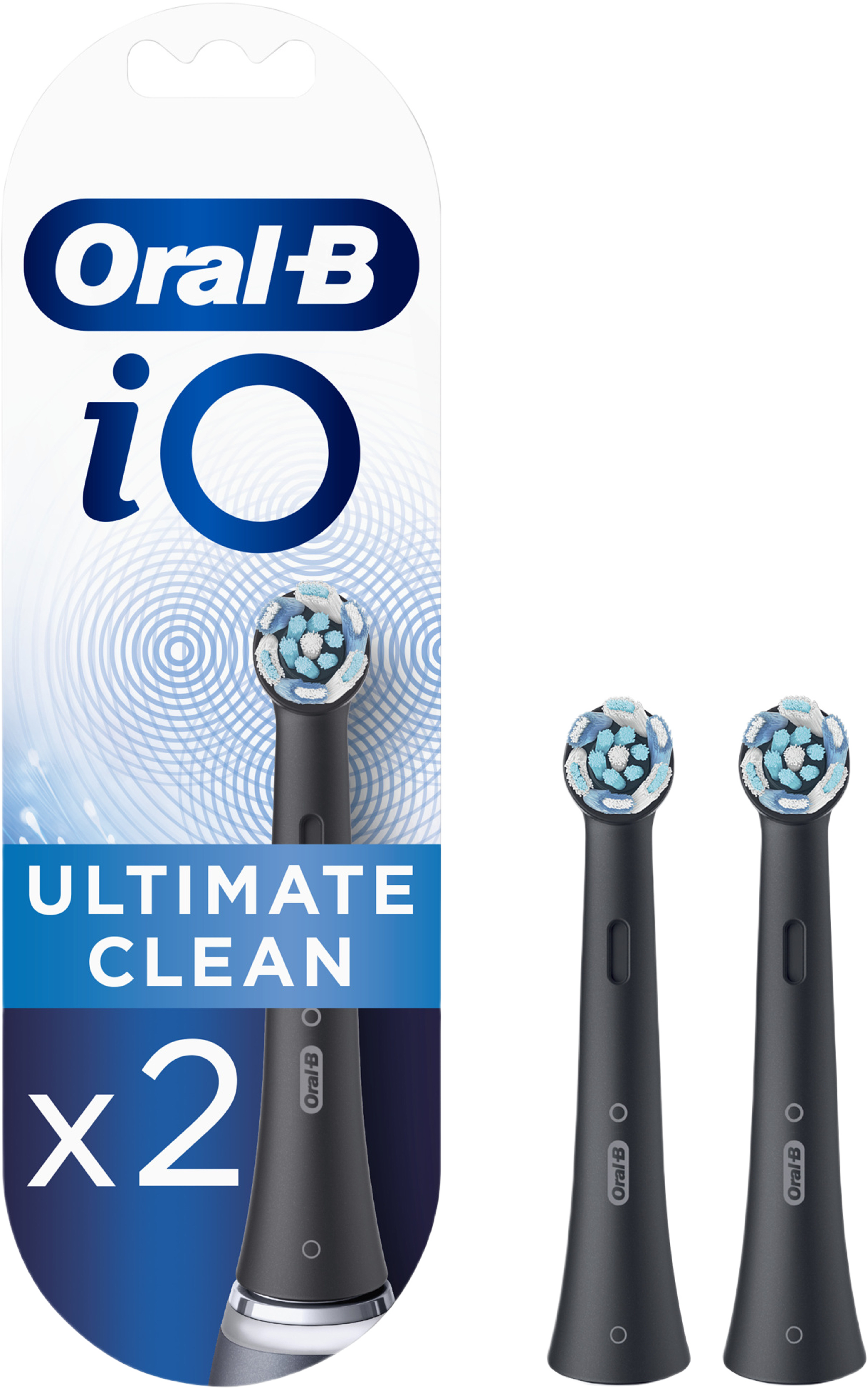 Oral-B iO Ultimate Clean Black Borsthuvud, 2 St