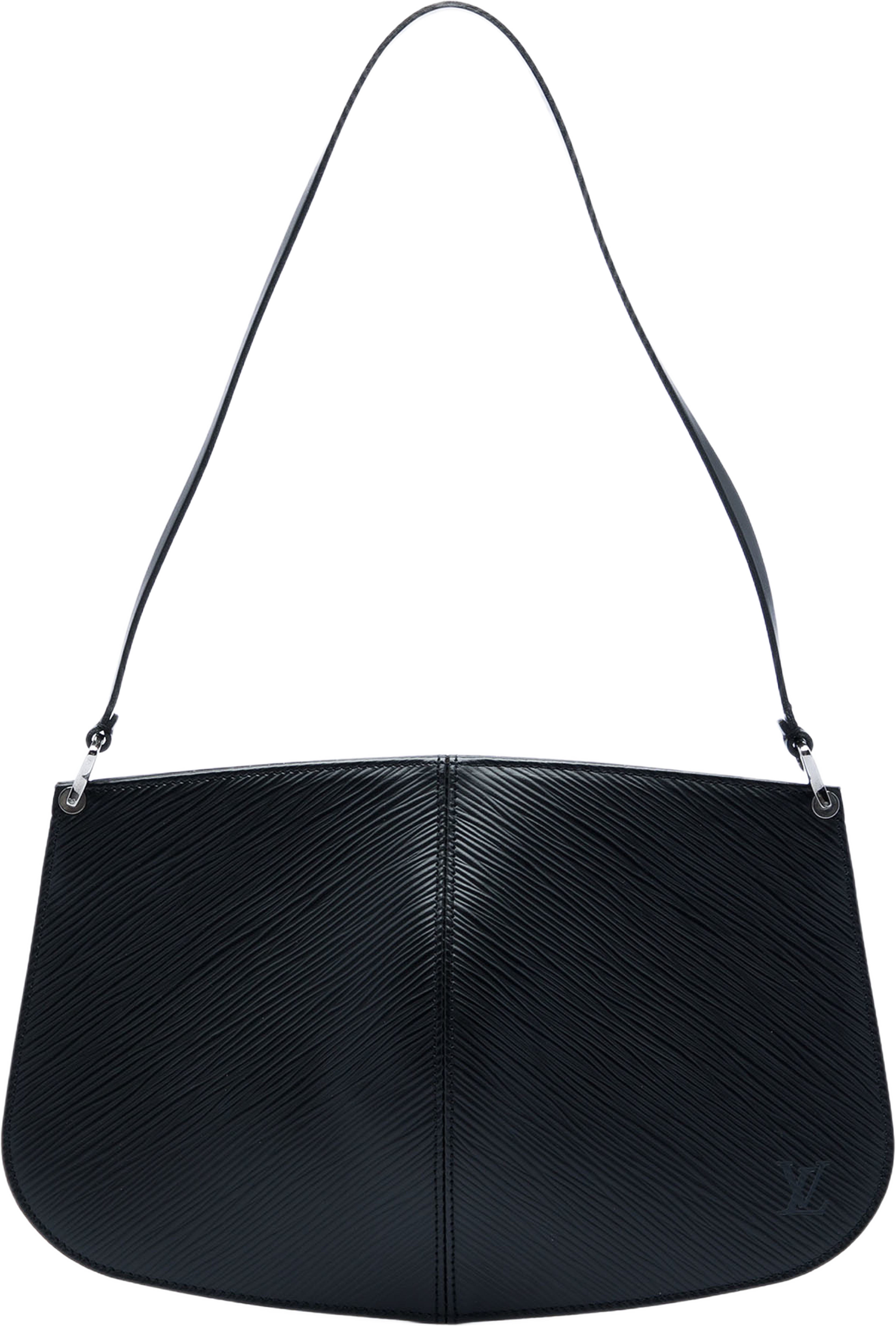 Louis Vuitton Epi Demi Lune Pochette, från Luxclusif, i färgen svart. Klicka för att öppna bilden i stort format