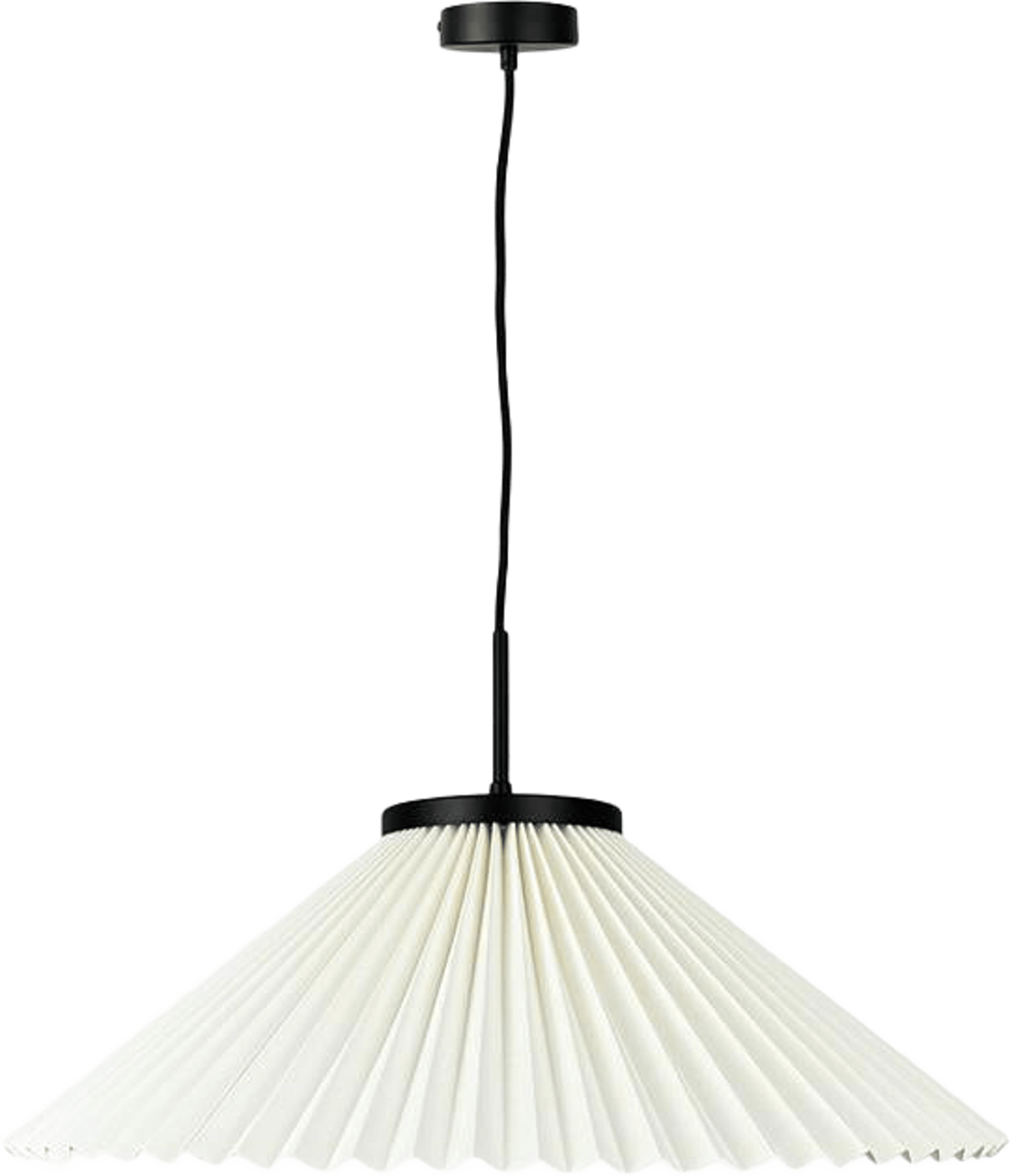 Pliss Pendant, från Dyberg Larsen, i färgen black/ off-white. Klicka för att öppna bilden i stort format