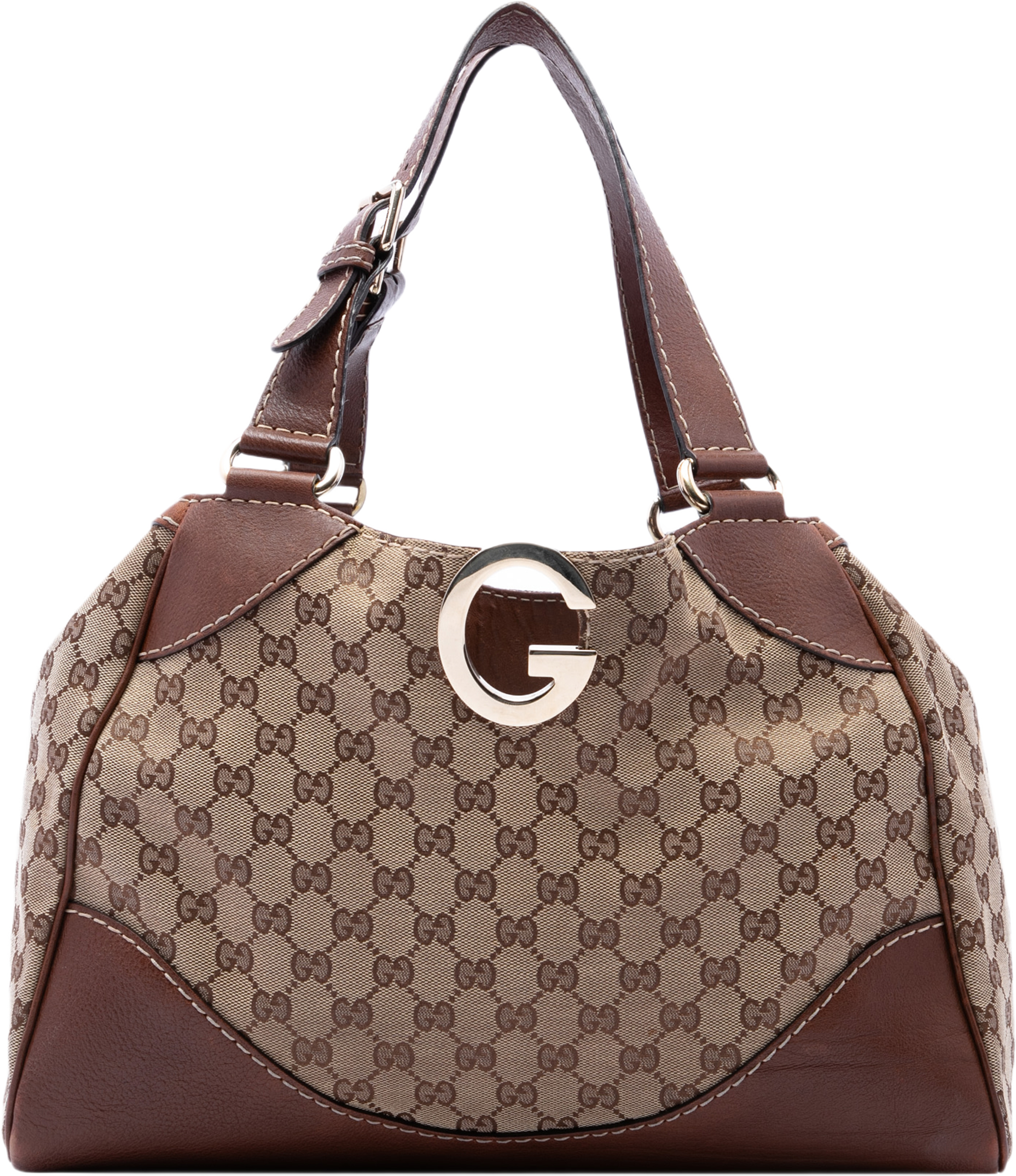 Gucci Gg Canvas Charlotte Tote, från Luxclusif, i färgen beige. Klicka för att öppna bilden i stort format