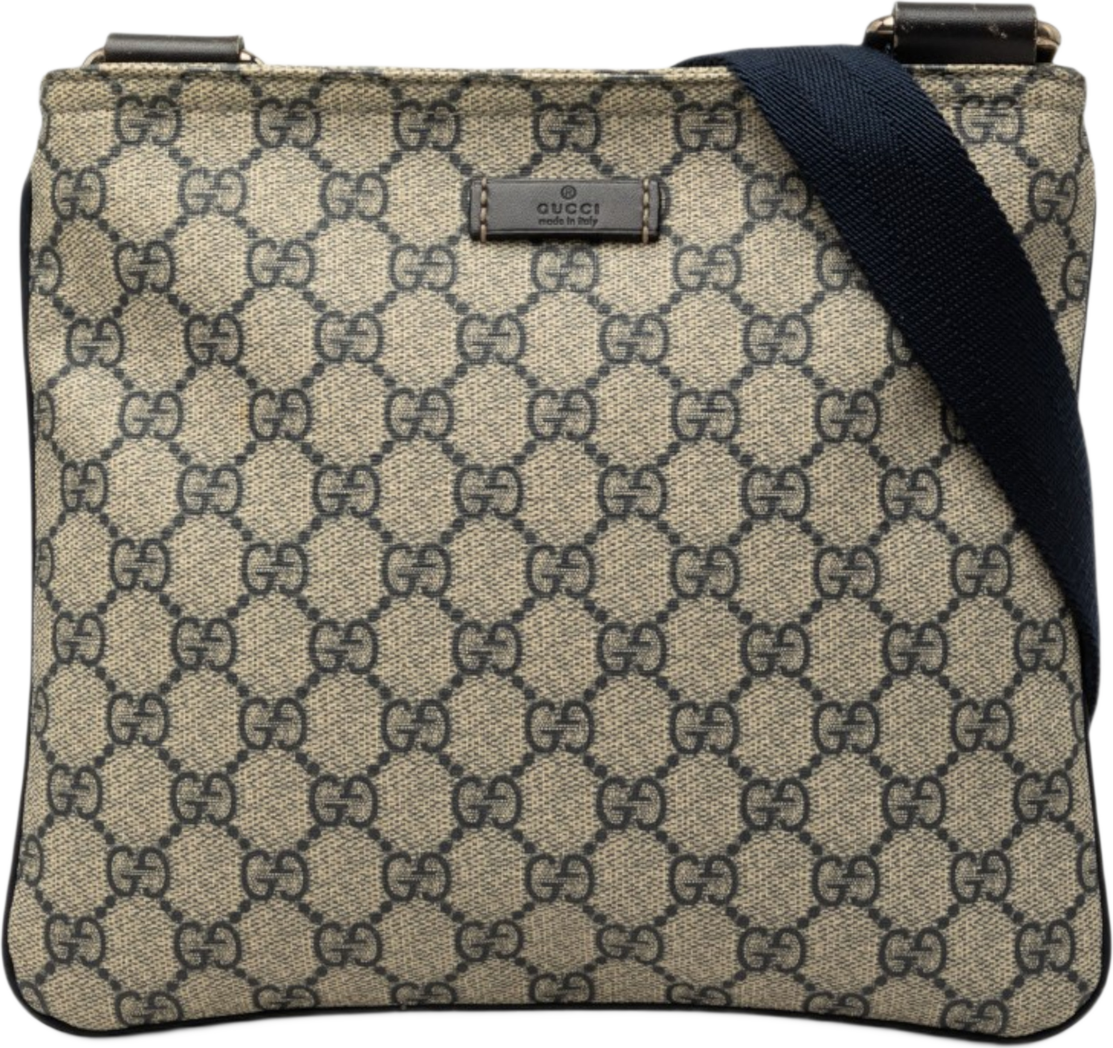 Gucci Gg Supreme Crossbody, från Luxclusif, i färgen beige. Klicka för att öppna bilden i stort format