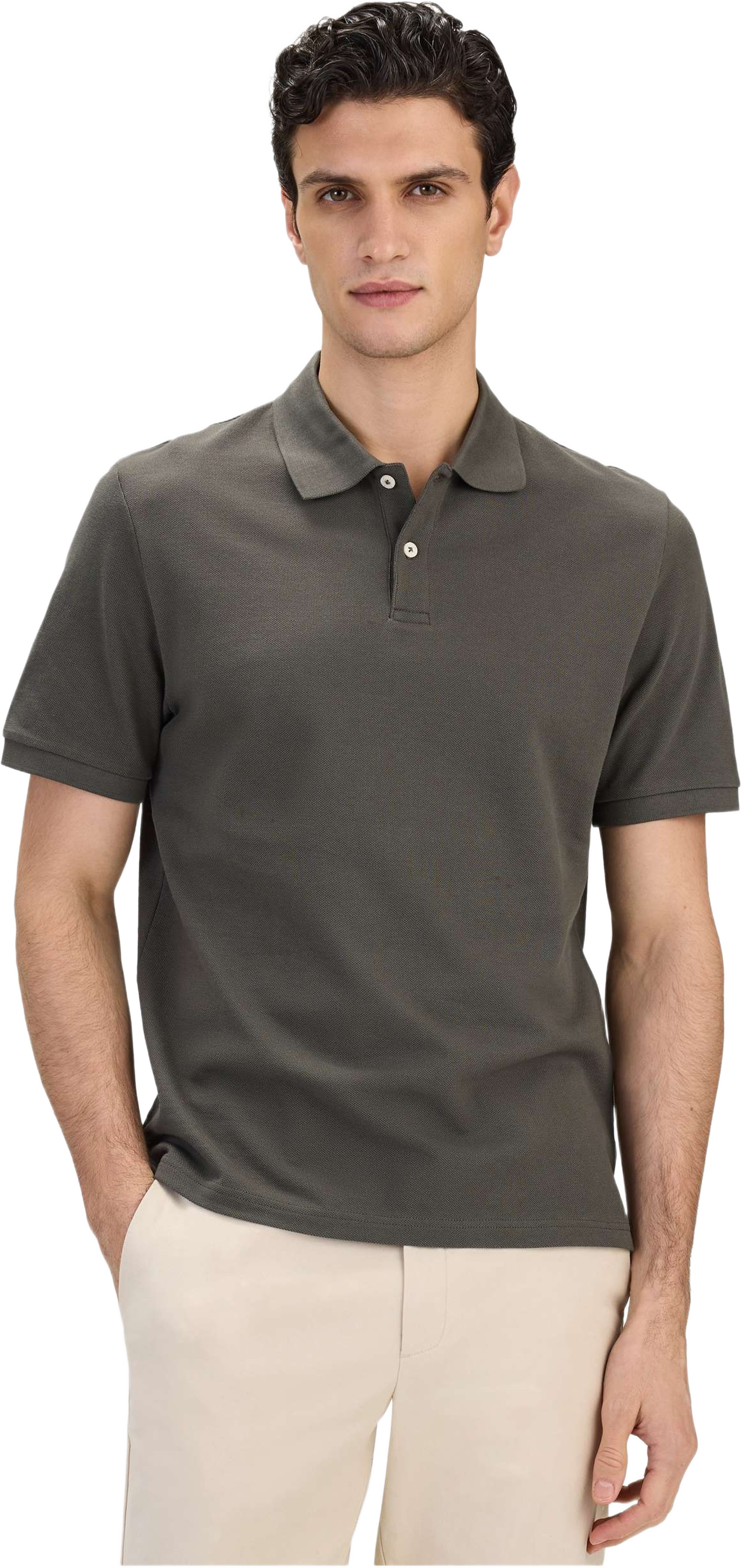 Cotton S/s Jersey Polo Piké (ola), från John Henric, i färgen dark green. Klicka för att öppna bilden i stort format