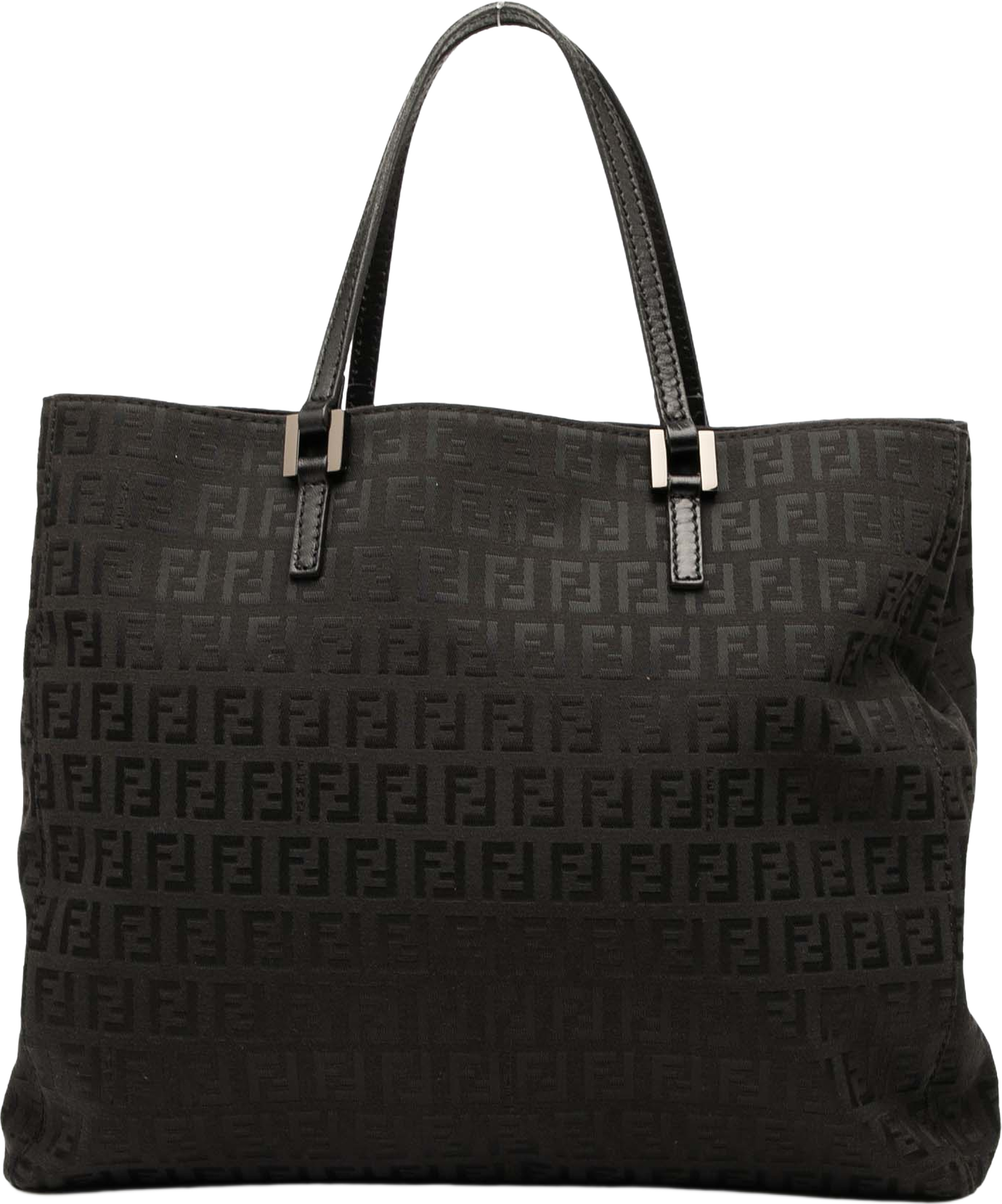 Fendi Zucchino Canvas Tote, från Luxclusif, i färgen black. Klicka för att öppna bilden i stort format