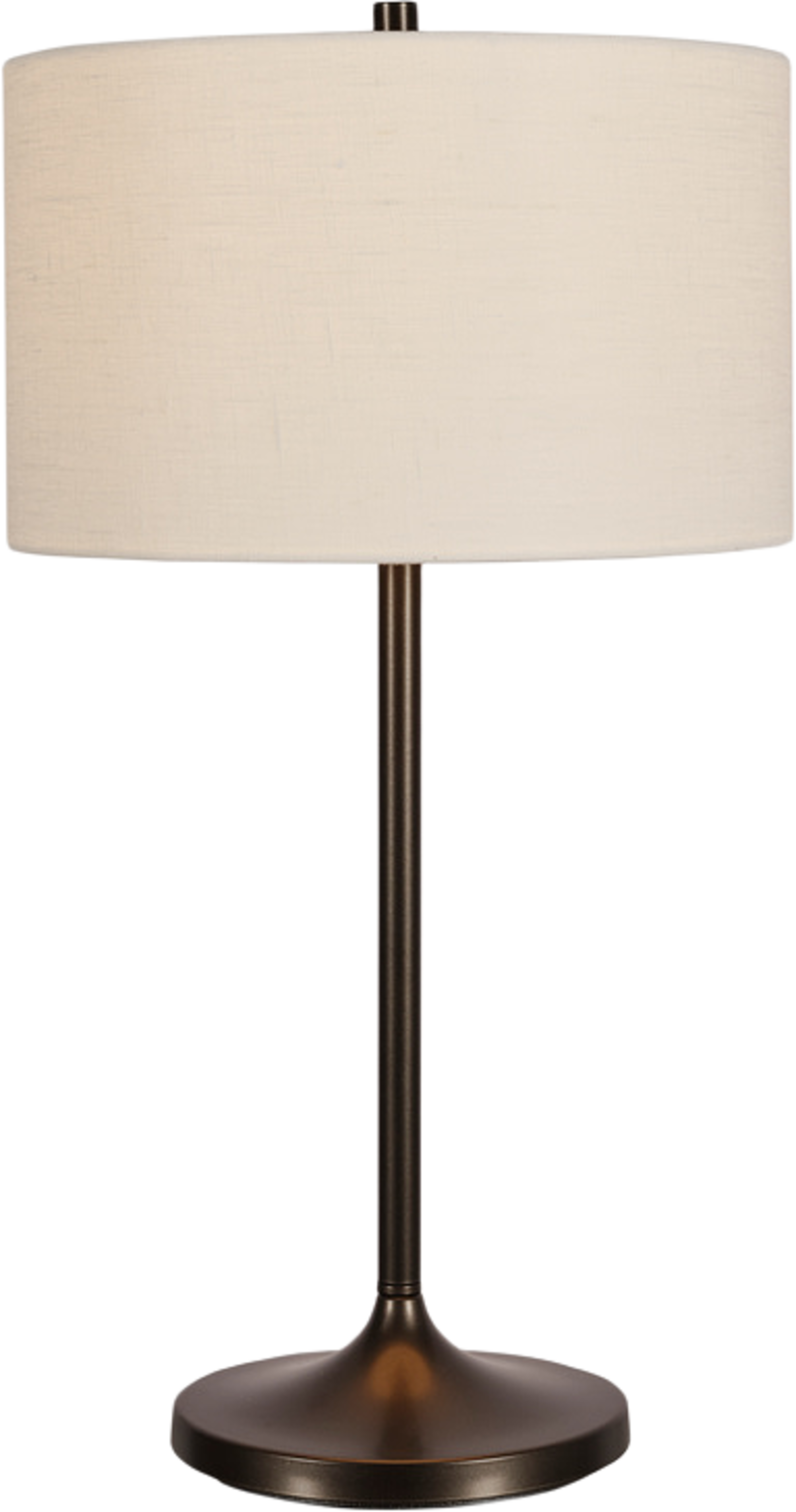 Bordslampa Soft Ø34, från Belid, i färgen linne vit/metallic bronze. Klicka för att öppna bilden i stort format