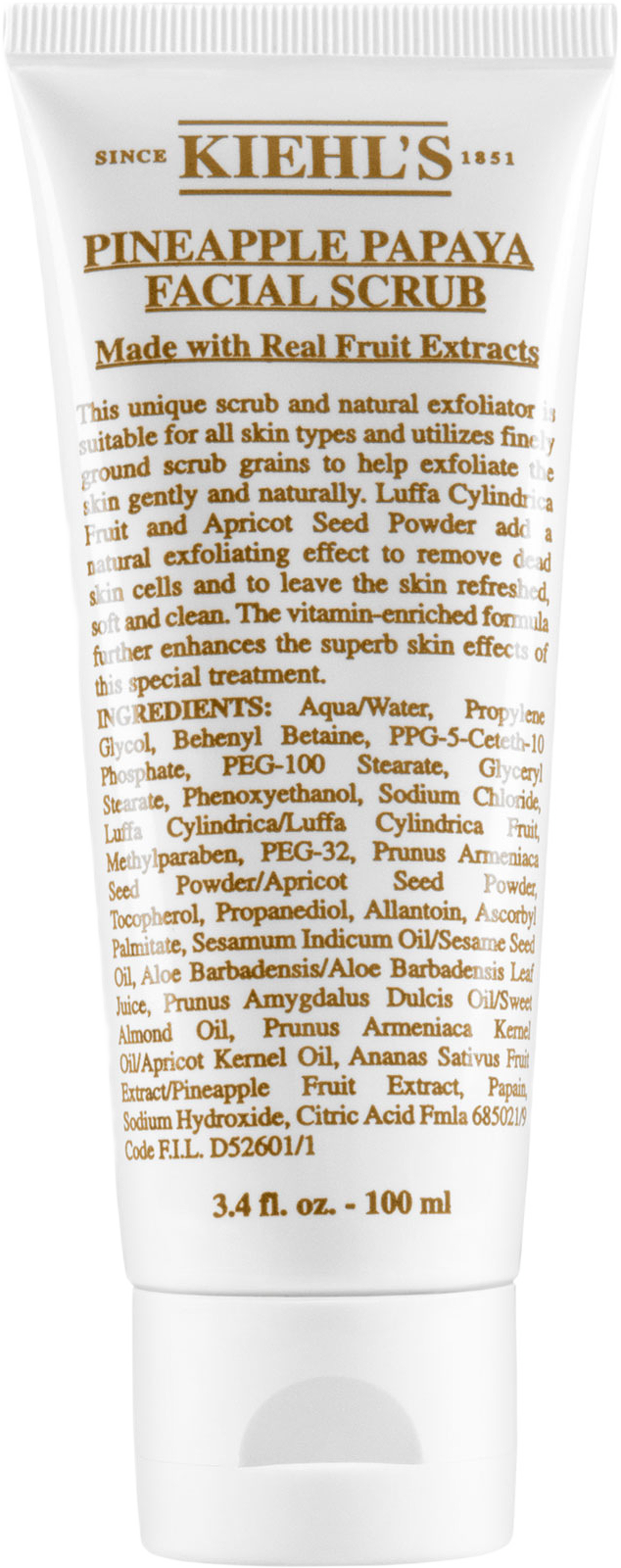 Pineapple Papaya Facial Scrub, 100 ml