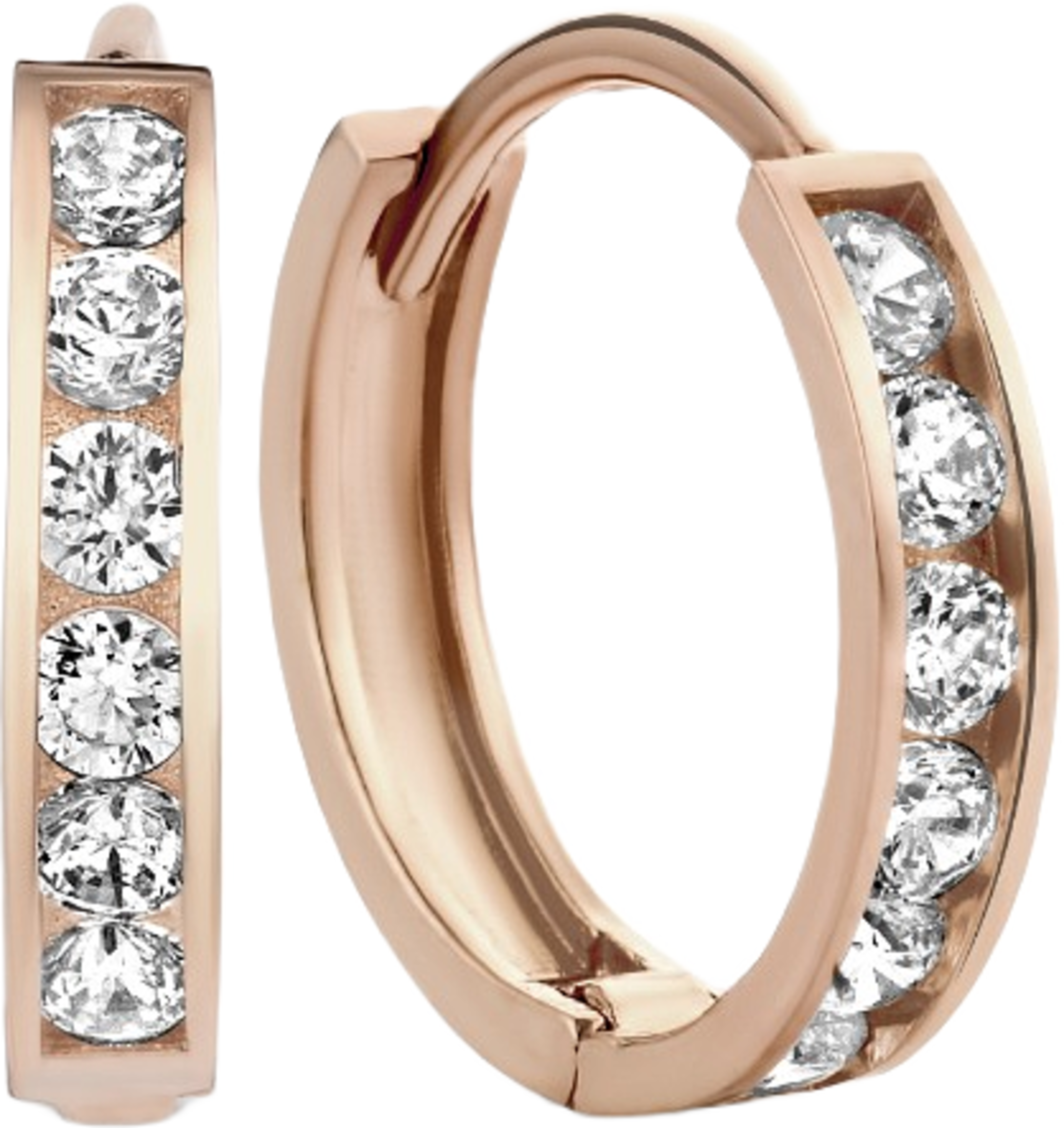 Isabel Bernard 14 Karat Rose Gold Hoop Earrings