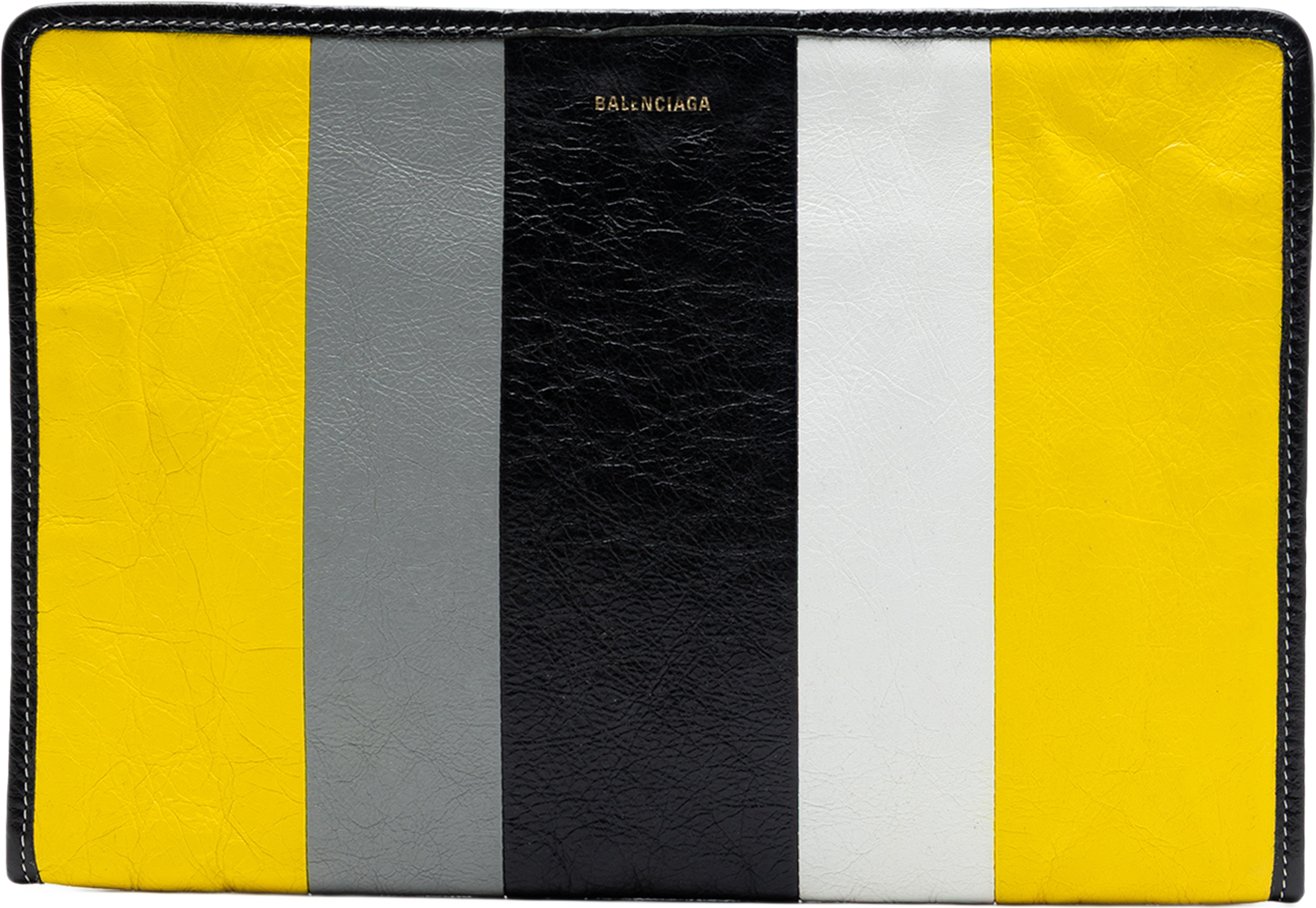 Balenciaga Lambskin Bazar Clutch, från Luxclusif, i färgen yellow. Klicka för att öppna bilden i stort format