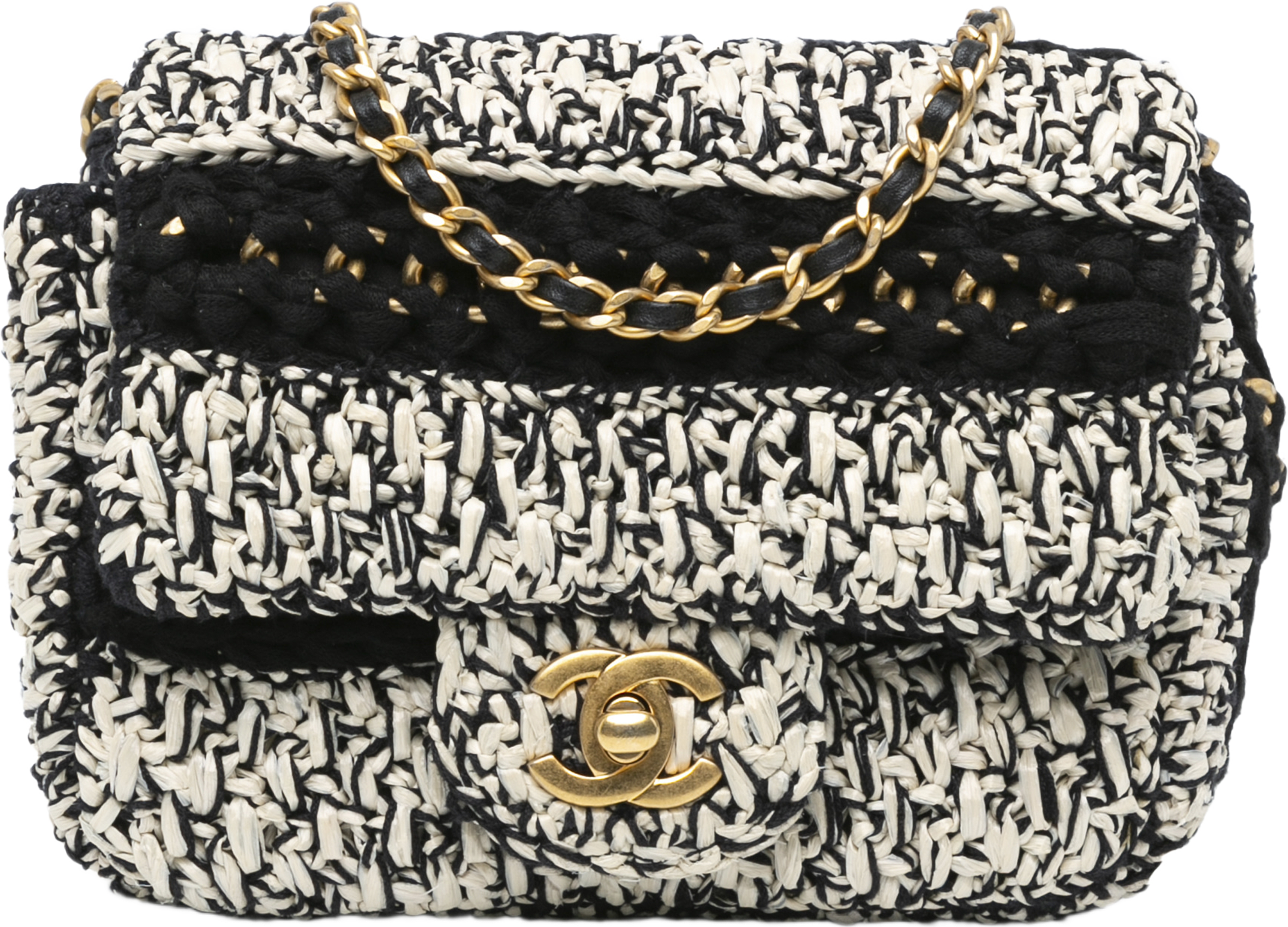 Chanel Raffia Braided With Love Flap