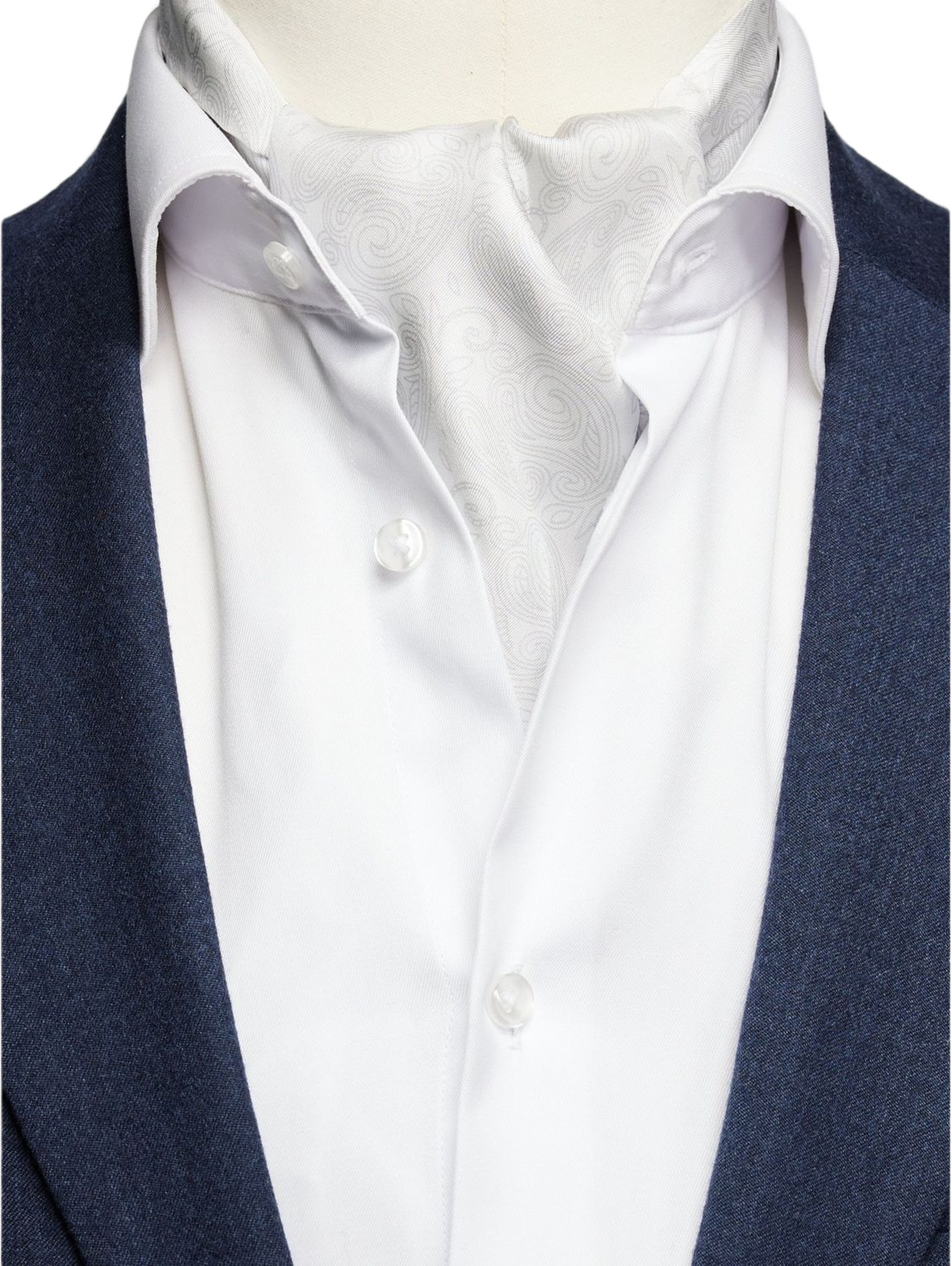 Silk Double Pointed Ascot Formal