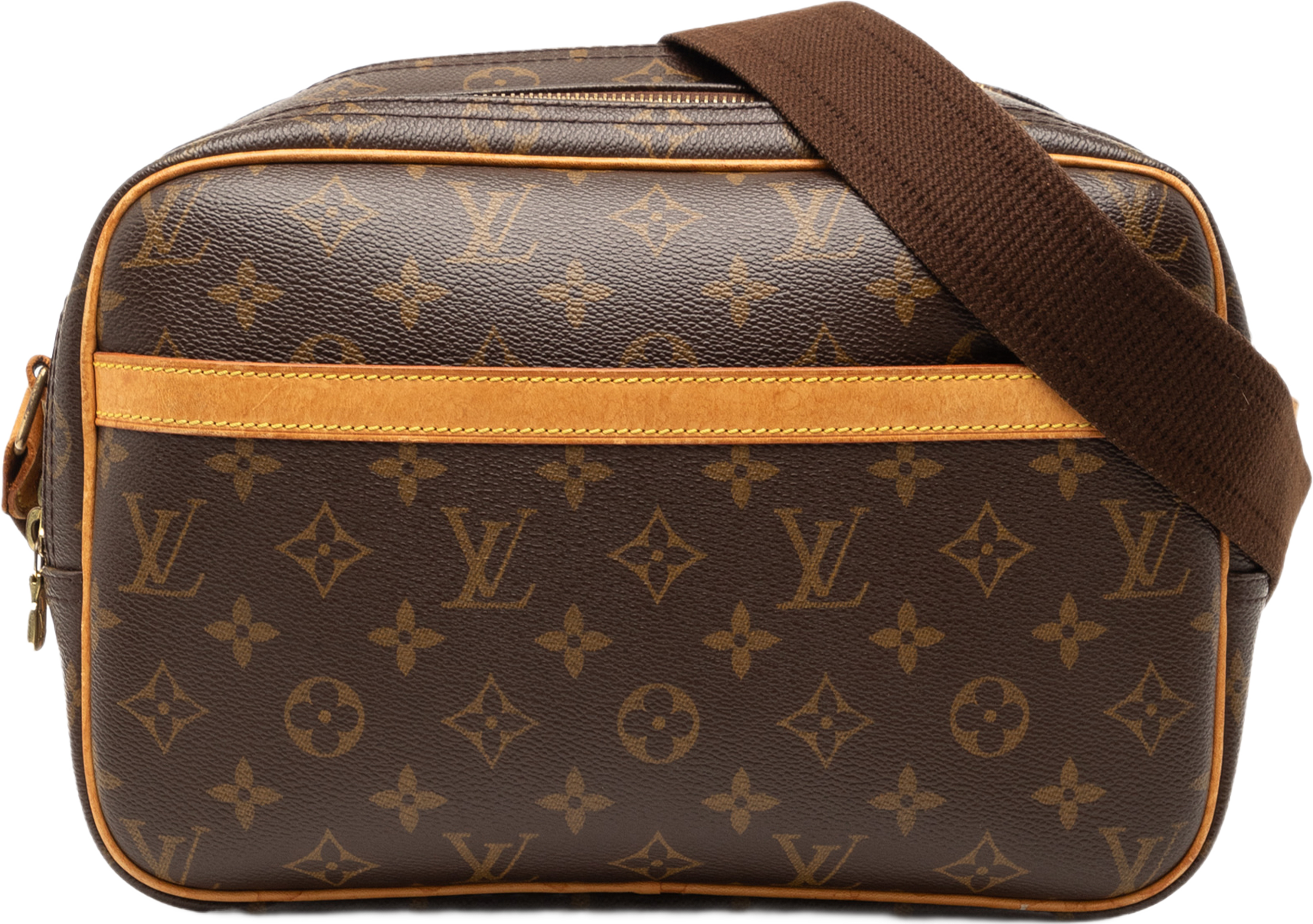 Louis Vuitton Monogram Reporter Pm, från Luxclusif, i färgen brown. Klicka för att öppna bilden i stort format