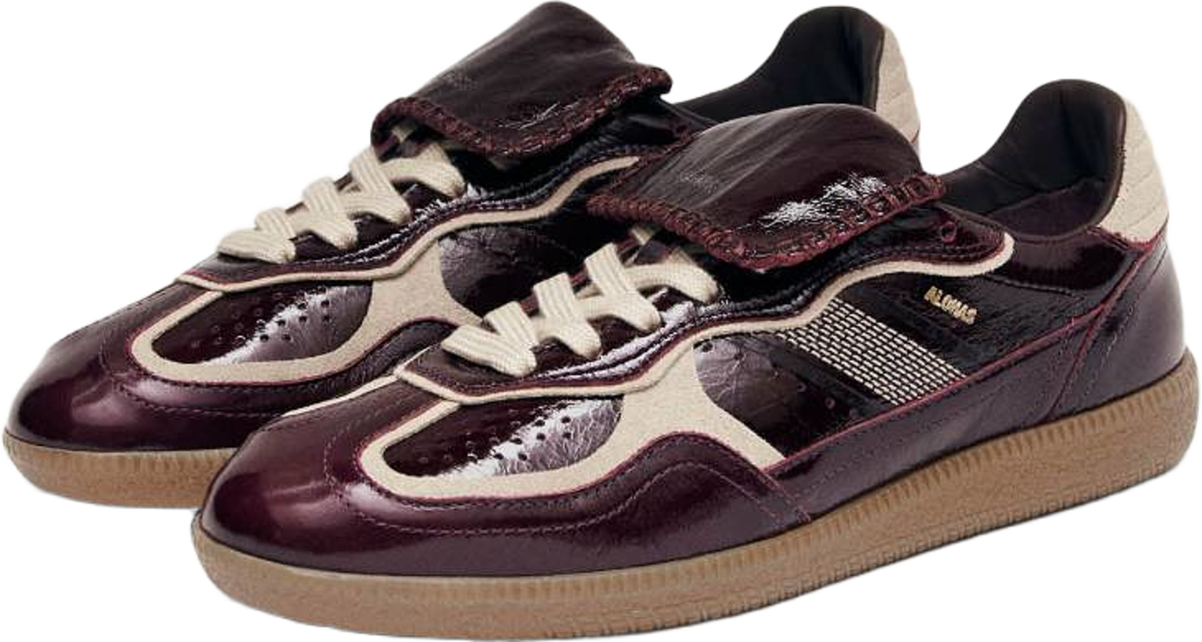 Tb.490 Club Onix Deep Burgundy Leather Sneakers, från Alohas, i färgen onix deep burgundy. Klicka för att öppna bilden i stort format