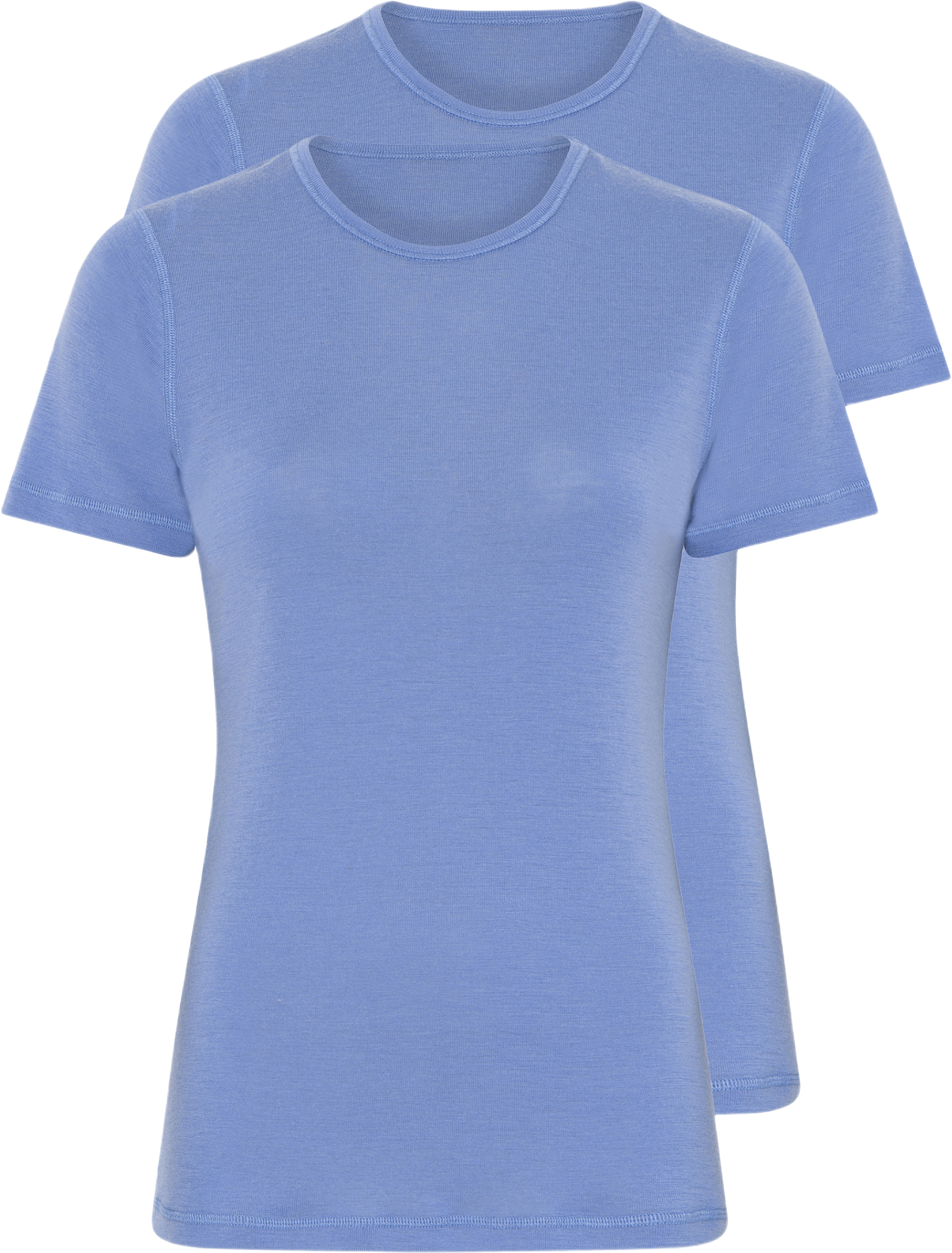 2-pack 100% Merinoull, T-shirt, Marinblått