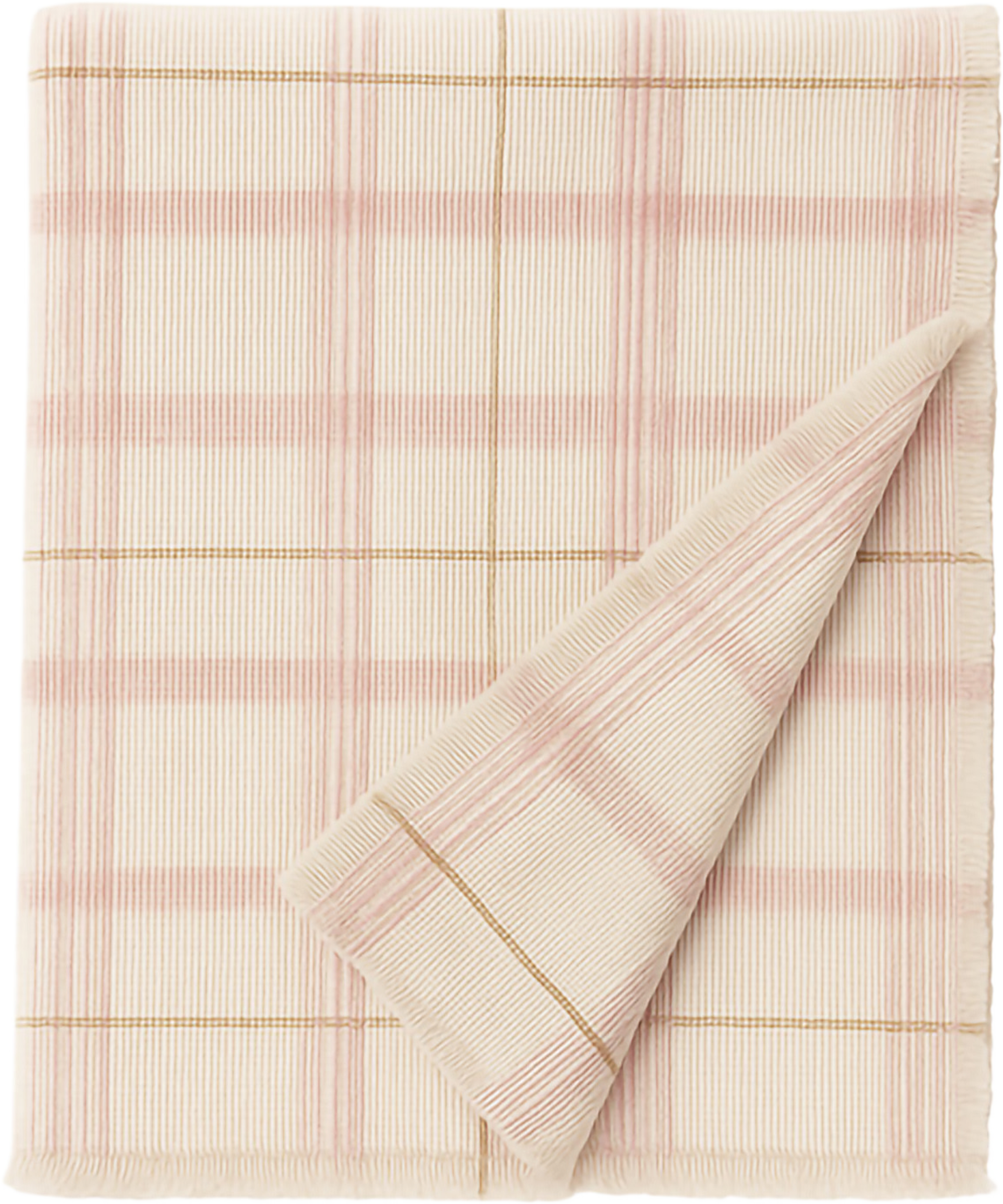 Handvävd Sängöverkast För Barn I Tartan, från LORENA CANALS, i färgen naturlig, honung, canyon rose, vintage nude. Klicka för att öppna bilden i stort format