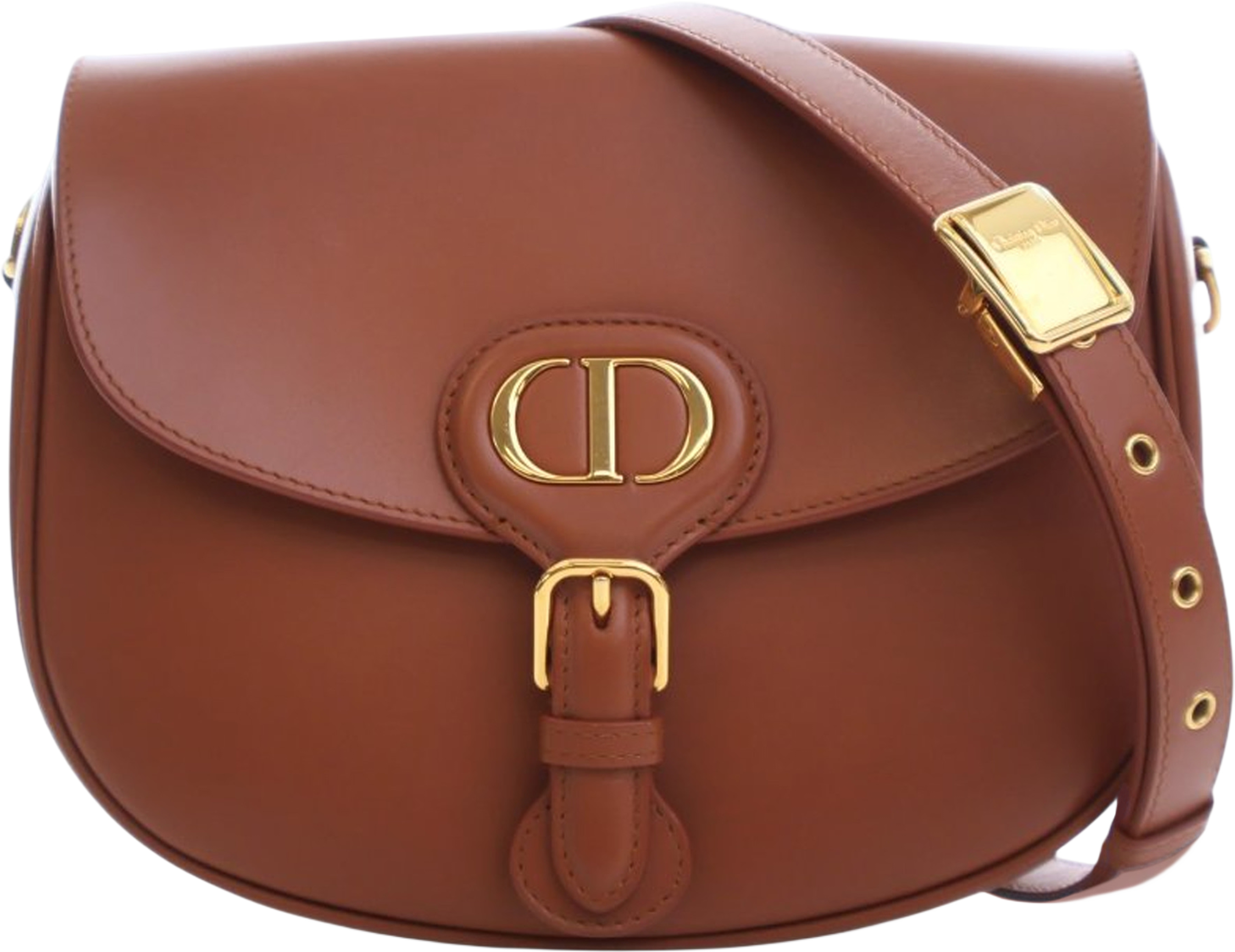 Dior Medium Leather Bobby Crossbody, från Luxclusif, i färgen brown. Klicka för att öppna bilden i stort format