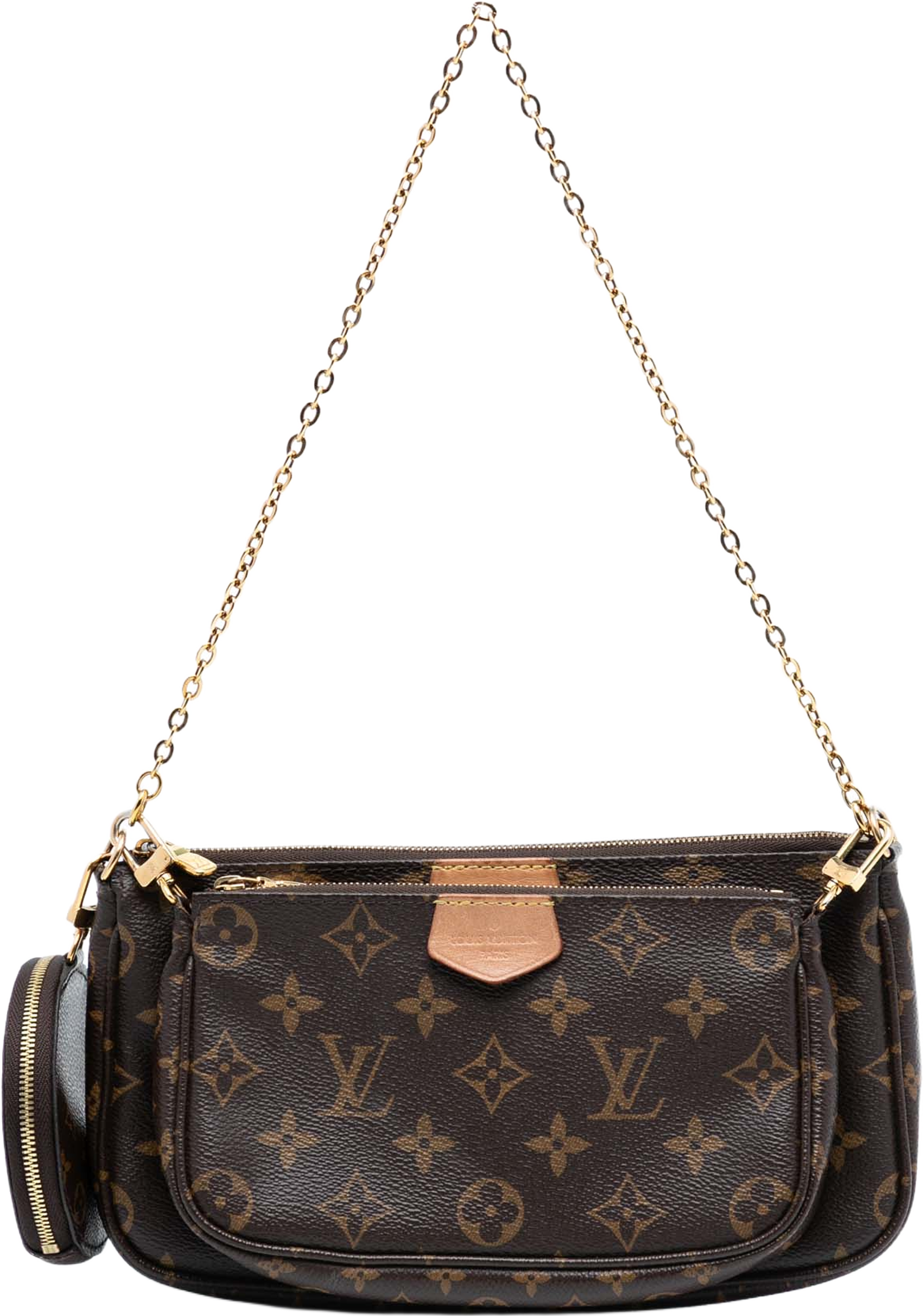Louis Vuitton Monogram Multi Pochette Accessoires, från Luxclusif, i färgen brown. Klicka för att öppna bilden i stort format