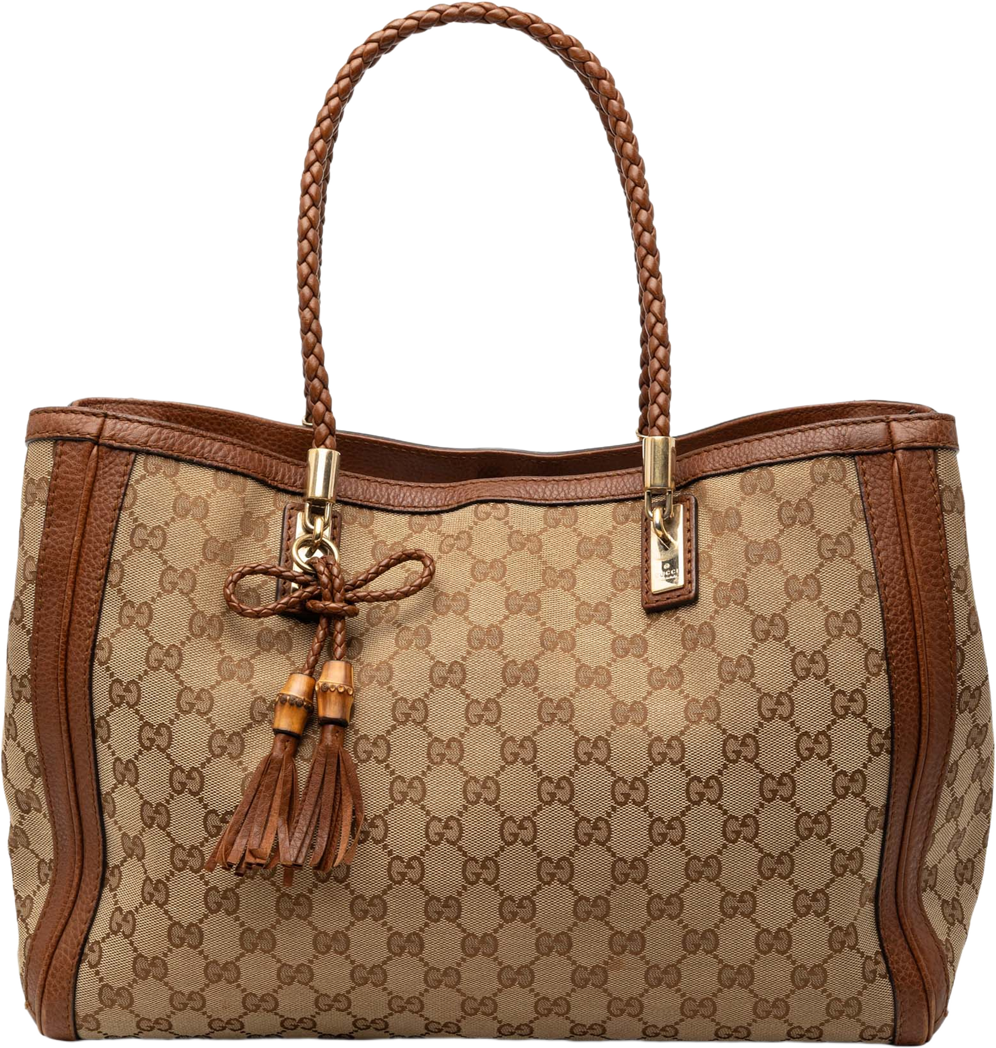Gucci Medium Gg Canvas Bella Tote, från Luxclusif, i färgen beige. Klicka för att öppna bilden i stort format