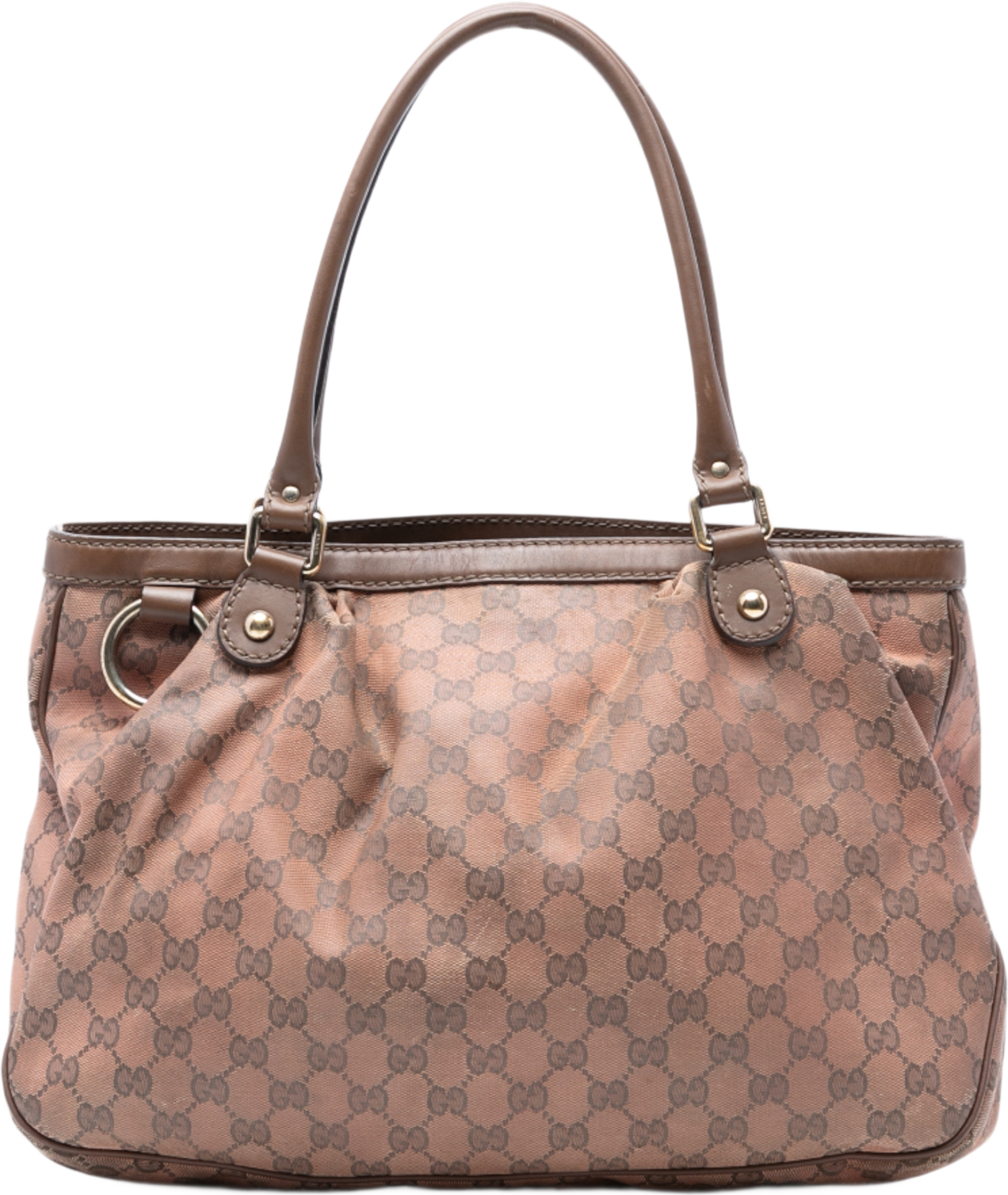 Gucci Gg Canvas Sukey Tote, från Luxclusif, i färgen brown. Klicka för att öppna bilden i stort format