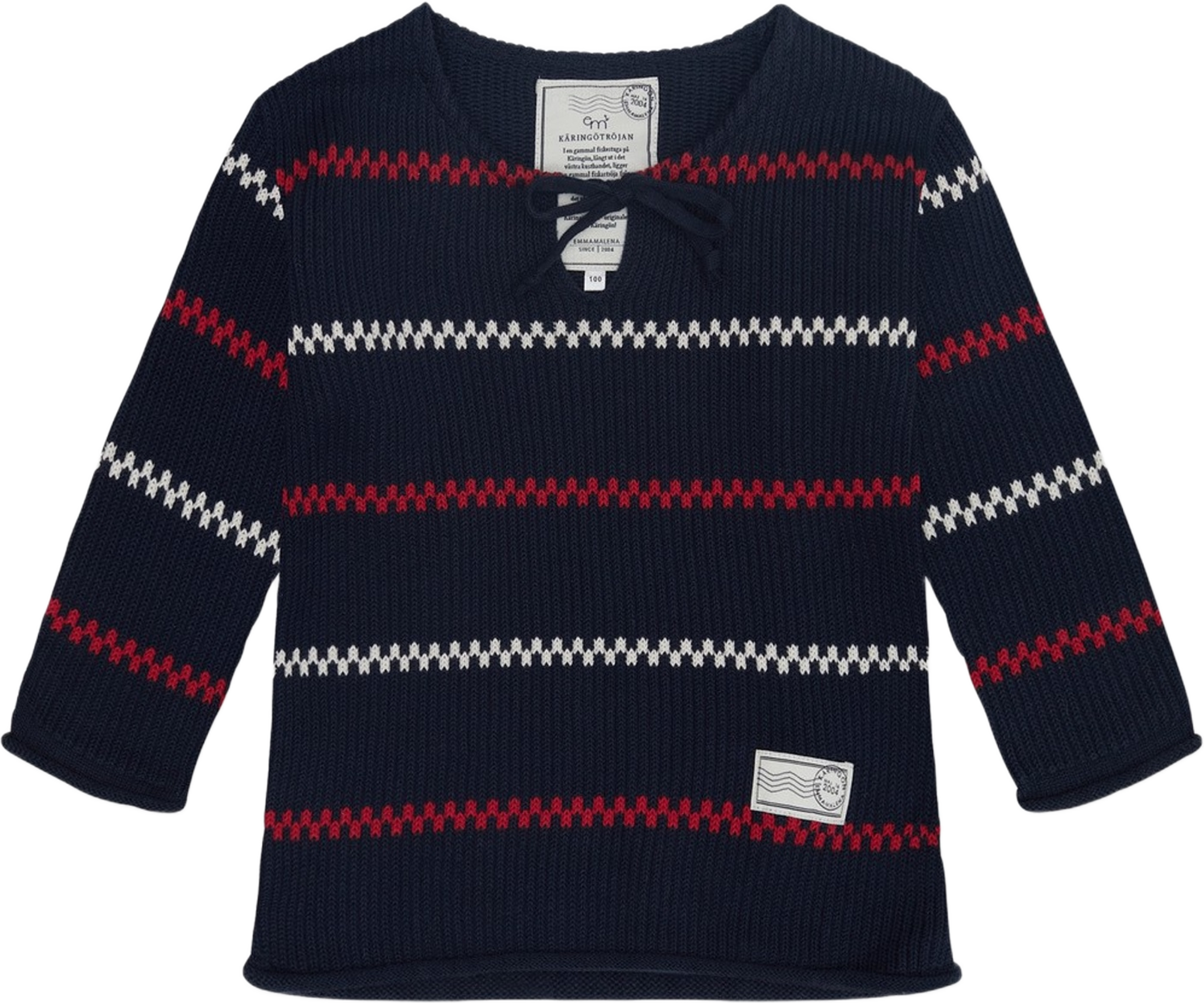 Käringötröja Stickad Barn Marinblå, från emmamalena, i färgen marinblå. Klicka för att öppna bilden i stort format