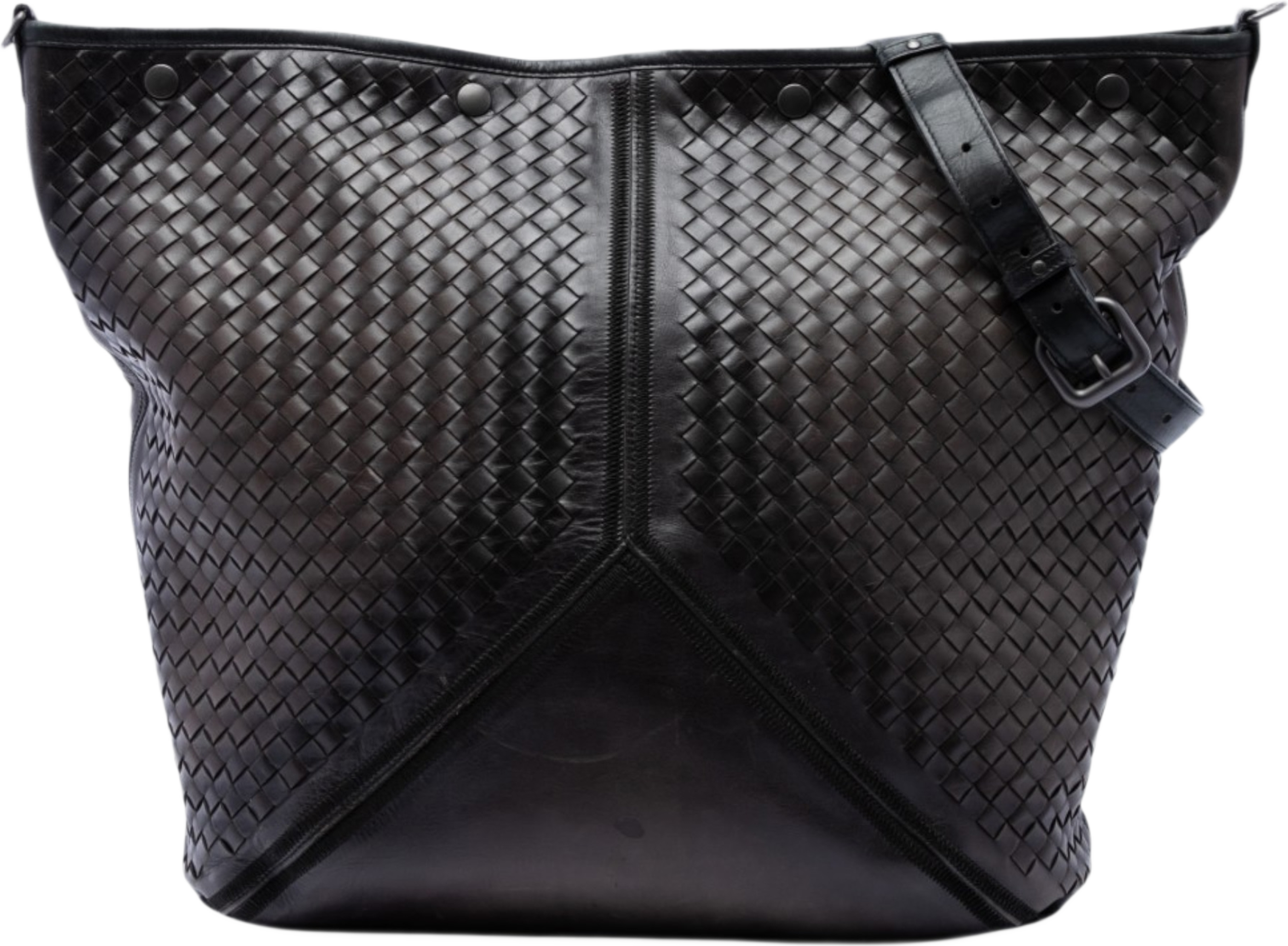 Bottega Veneta Nappa Intrecciato Travel Bag, från Luxclusif, i färgen brun. Klicka för att öppna bilden i stort format