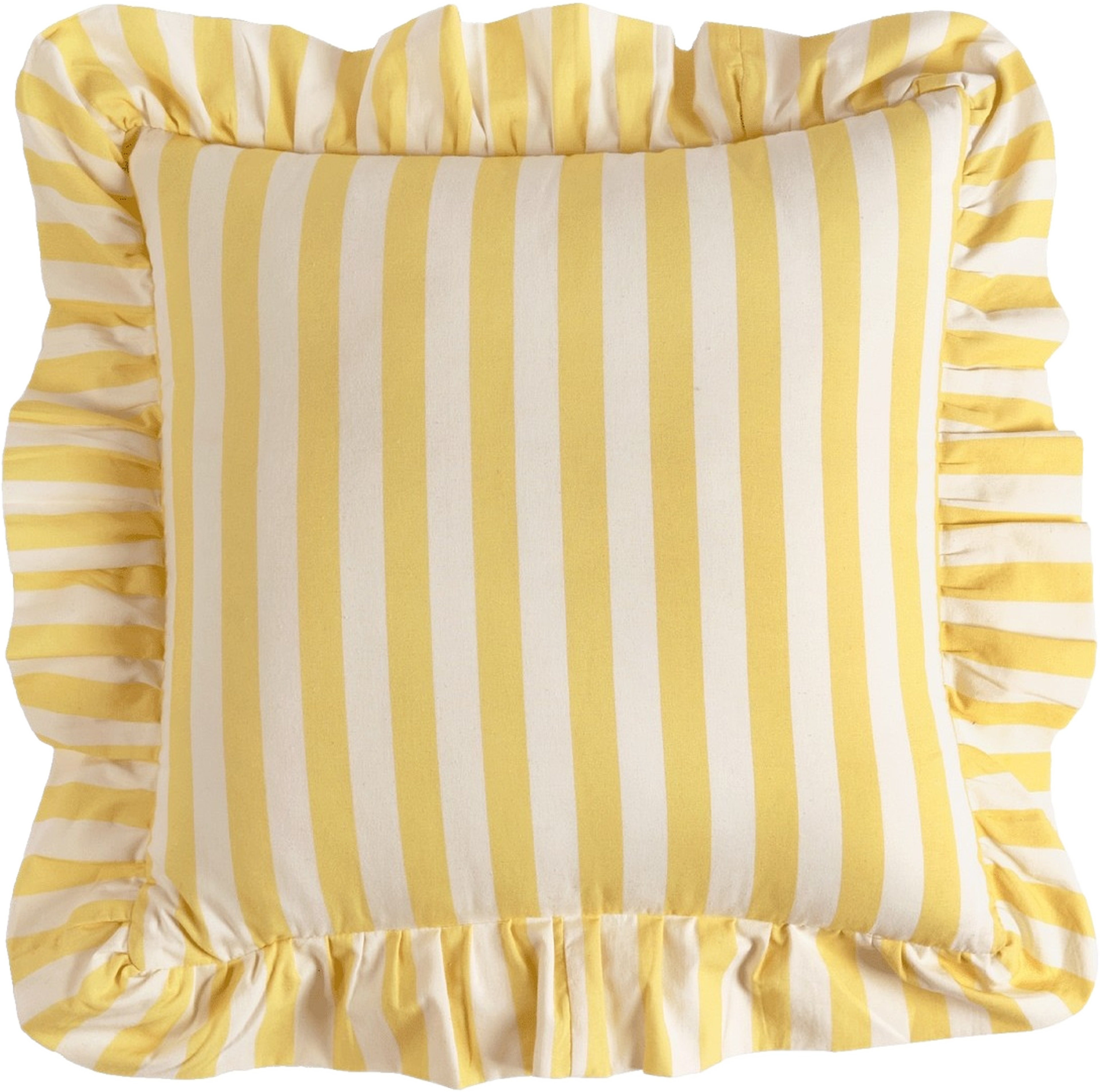 Breton Kuddfodral - 40x40 Cm, från Pick A Poppy, i färgen yellow. Klicka för att öppna bilden i stort format