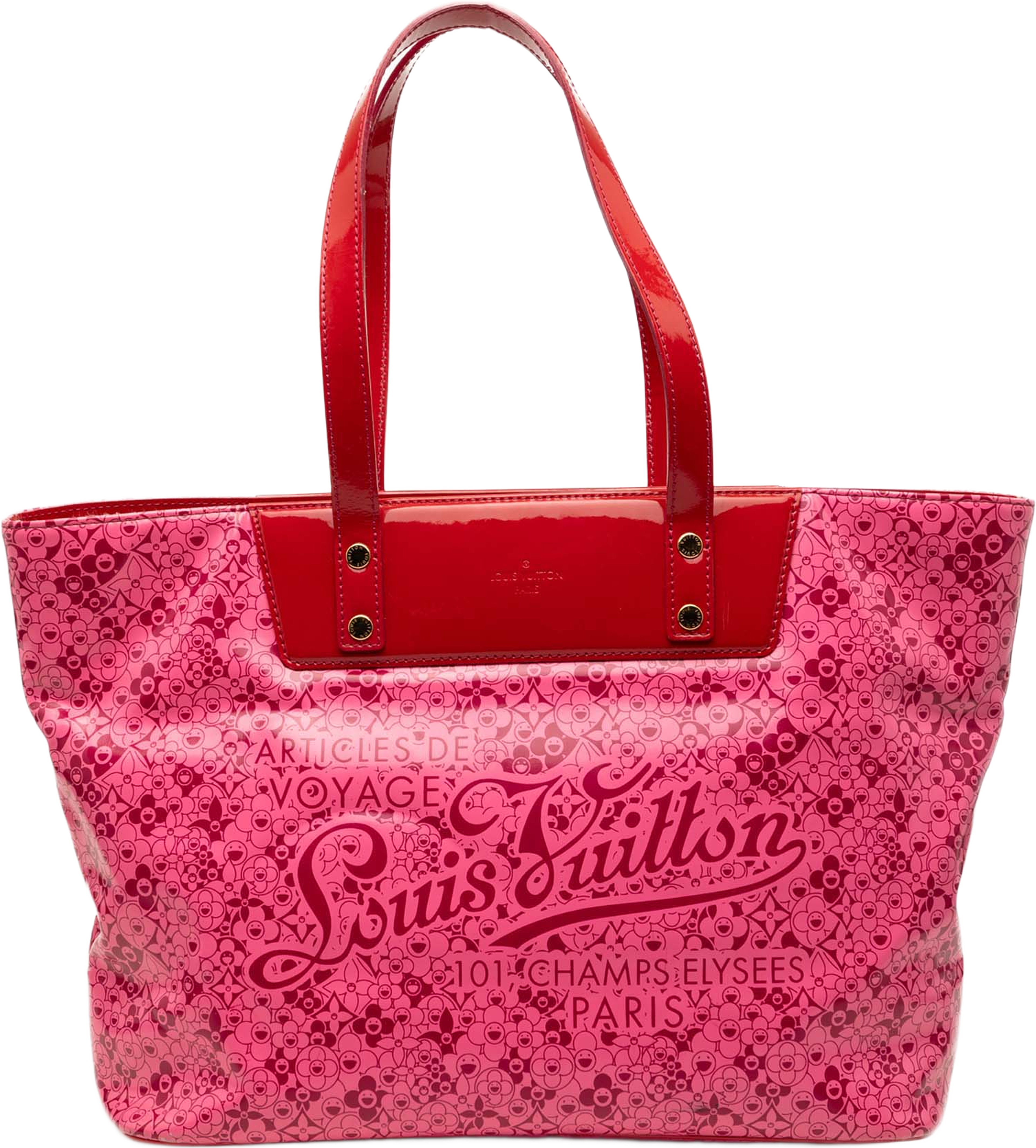 Louis Vuitton Takashi Murakami Coated Canvas Cosmic Blossom Tote Pm, från Luxclusif, i färgen rosa. Klicka för att öppna bilden i stort format