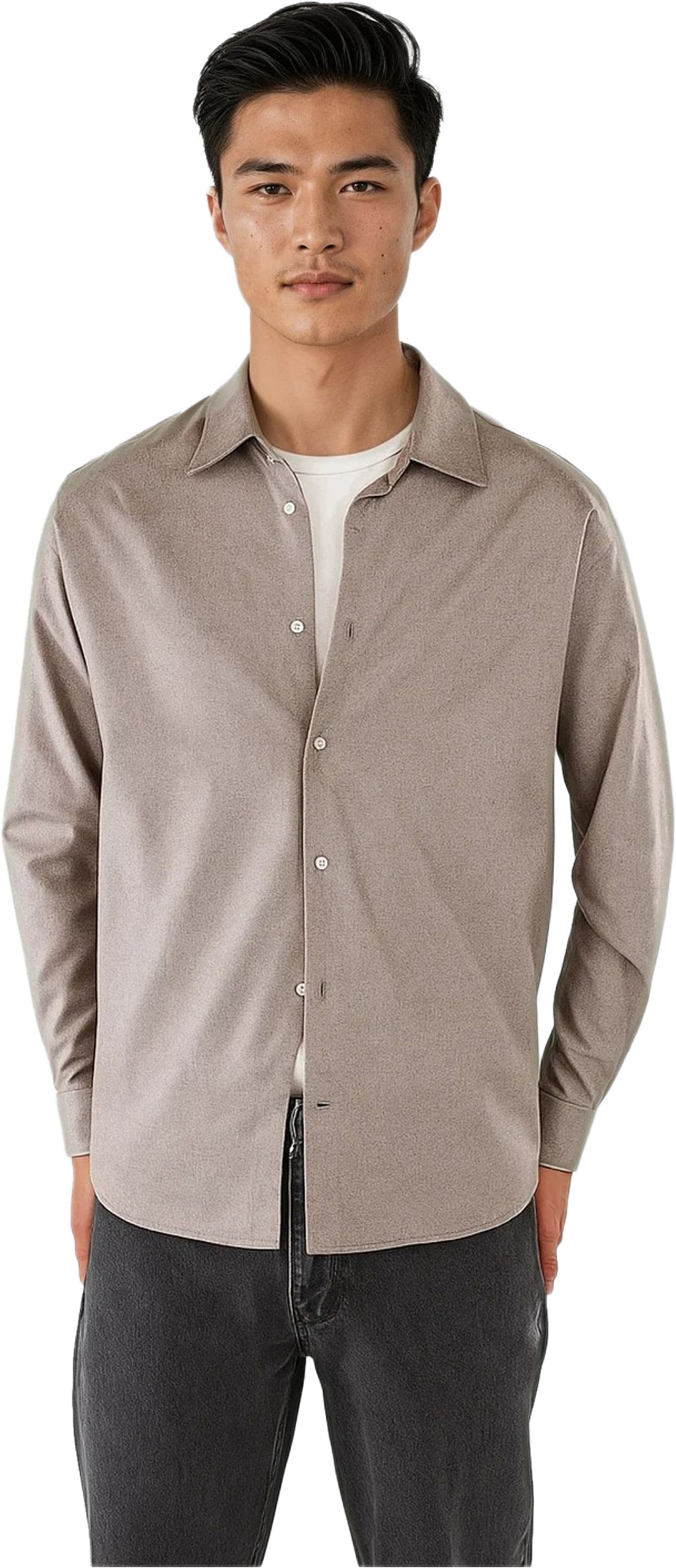 Shift Brushed Flannel Shirt, från Ciszere, i färgen brown. Klicka för att öppna bilden i stort format