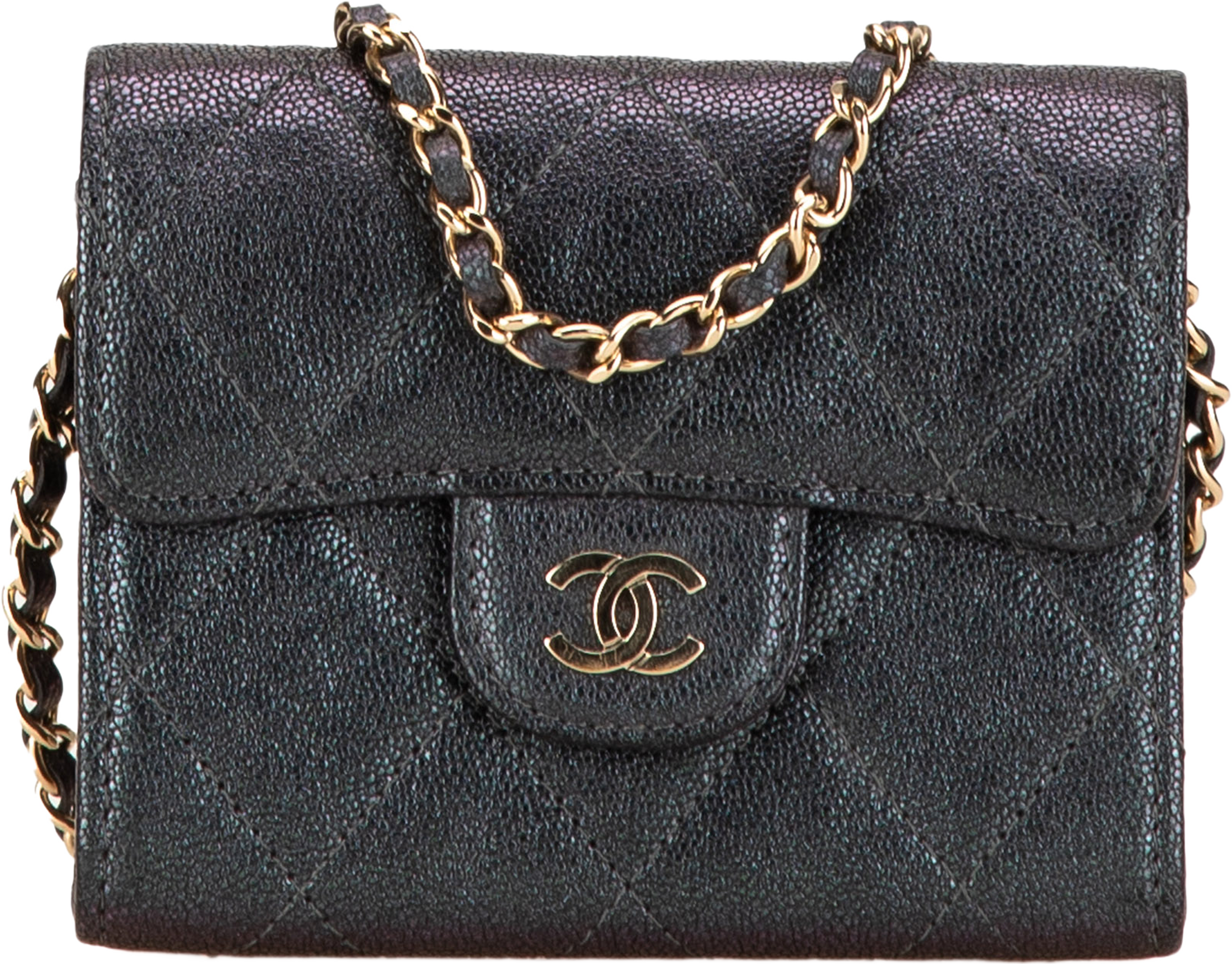 Chanel Small Iridescent Caviar Single Flap