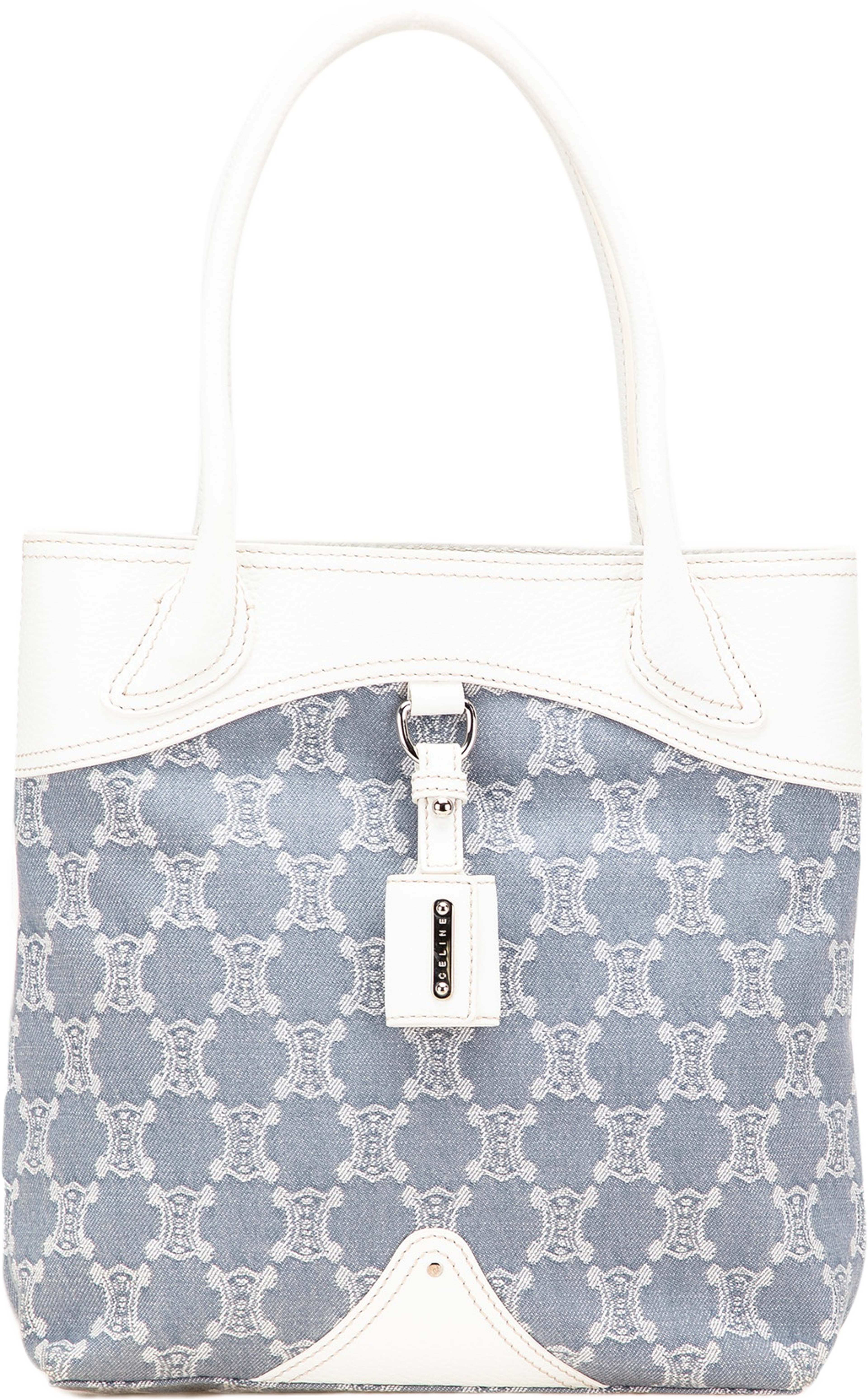 Celine Macadam Denim Tote, från Luxclusif, i färgen denim. Klicka för att öppna bilden i stort format