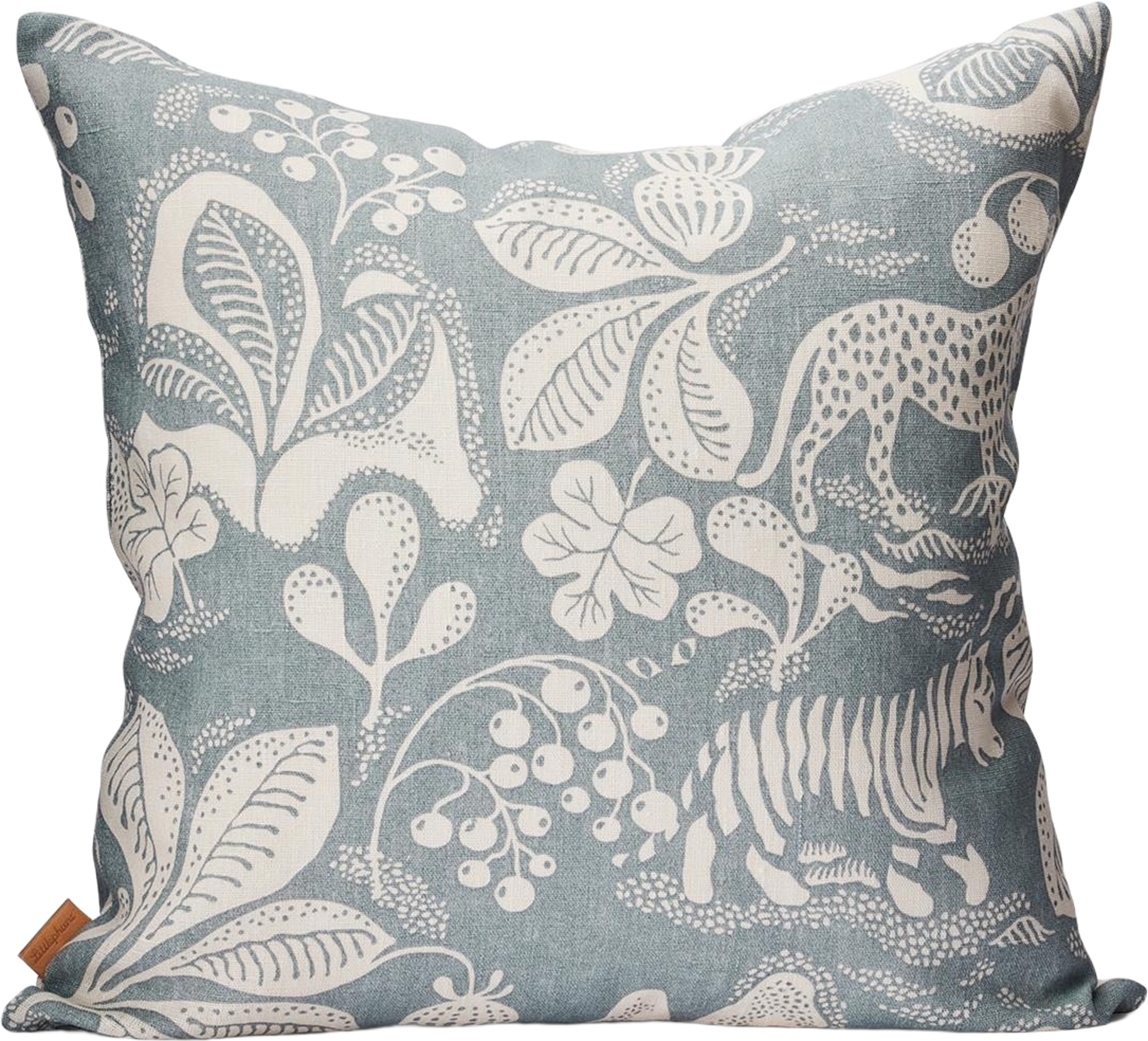 Kuddfodral Linne 50x50cm - Wild At Heart - Dusty Blue