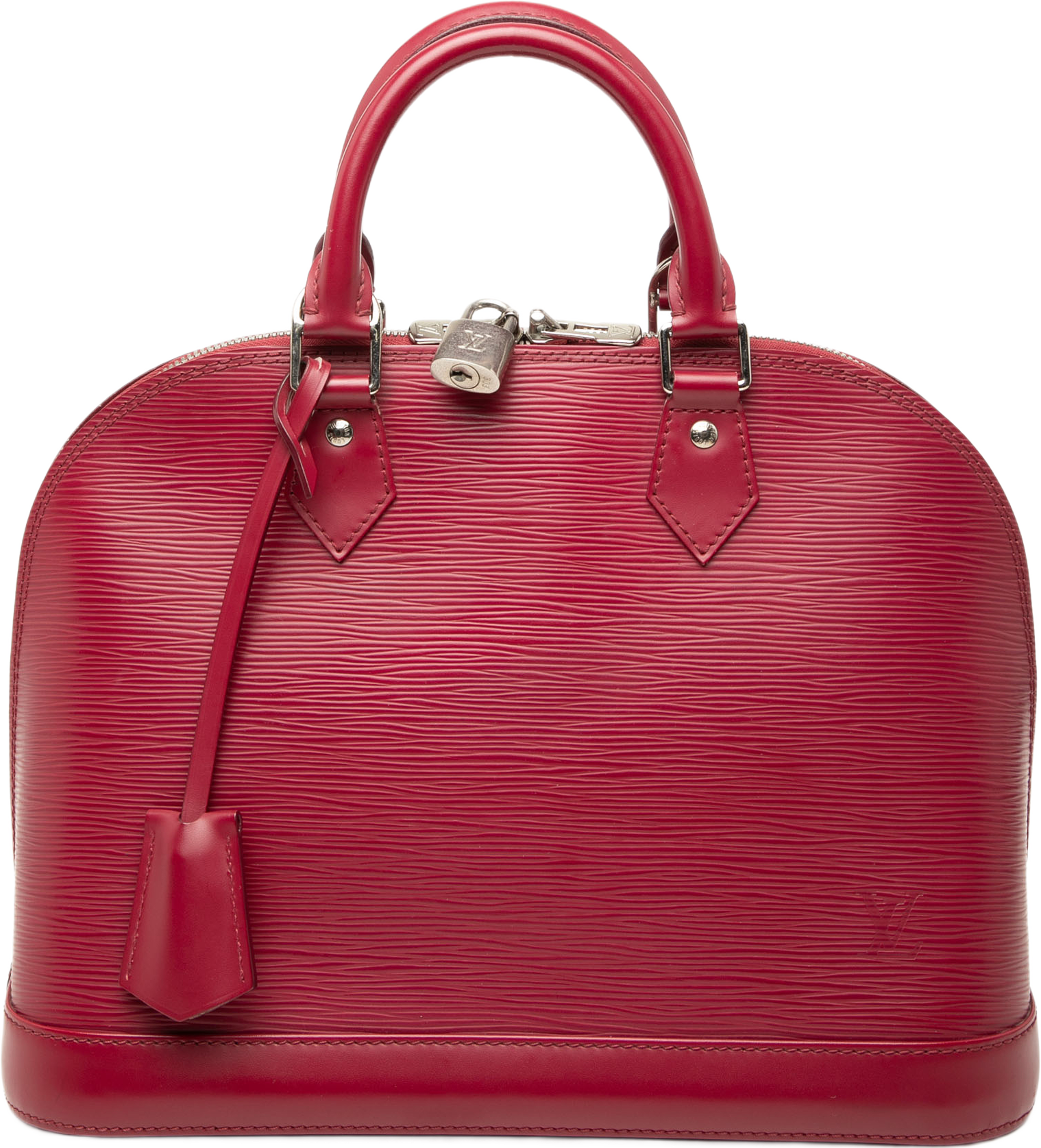 Louis Vuitton Epi Alma Pm, från Luxclusif, i färgen röd. Klicka för att öppna bilden i stort format