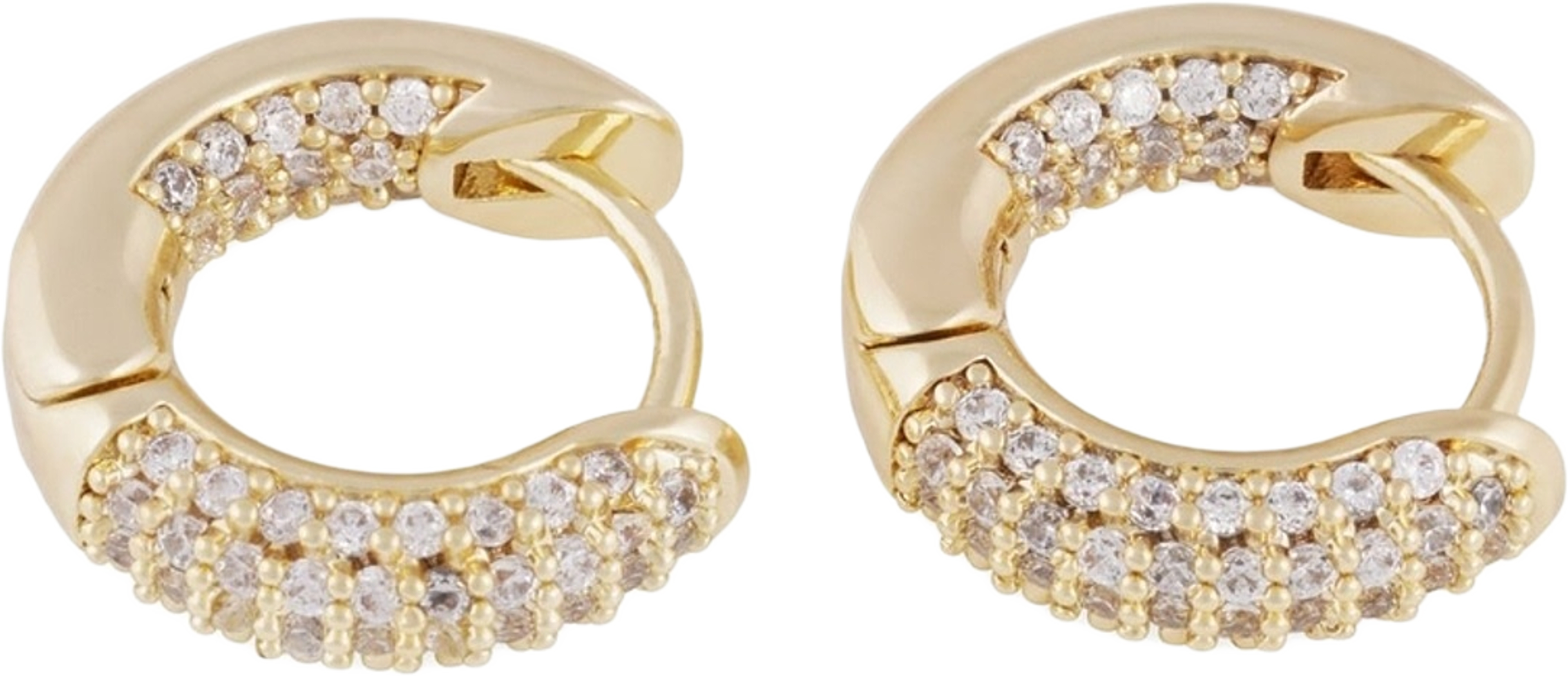 Liz Crystal Ring Ear, från SNÖ of Sweden, i färgen g/clear.