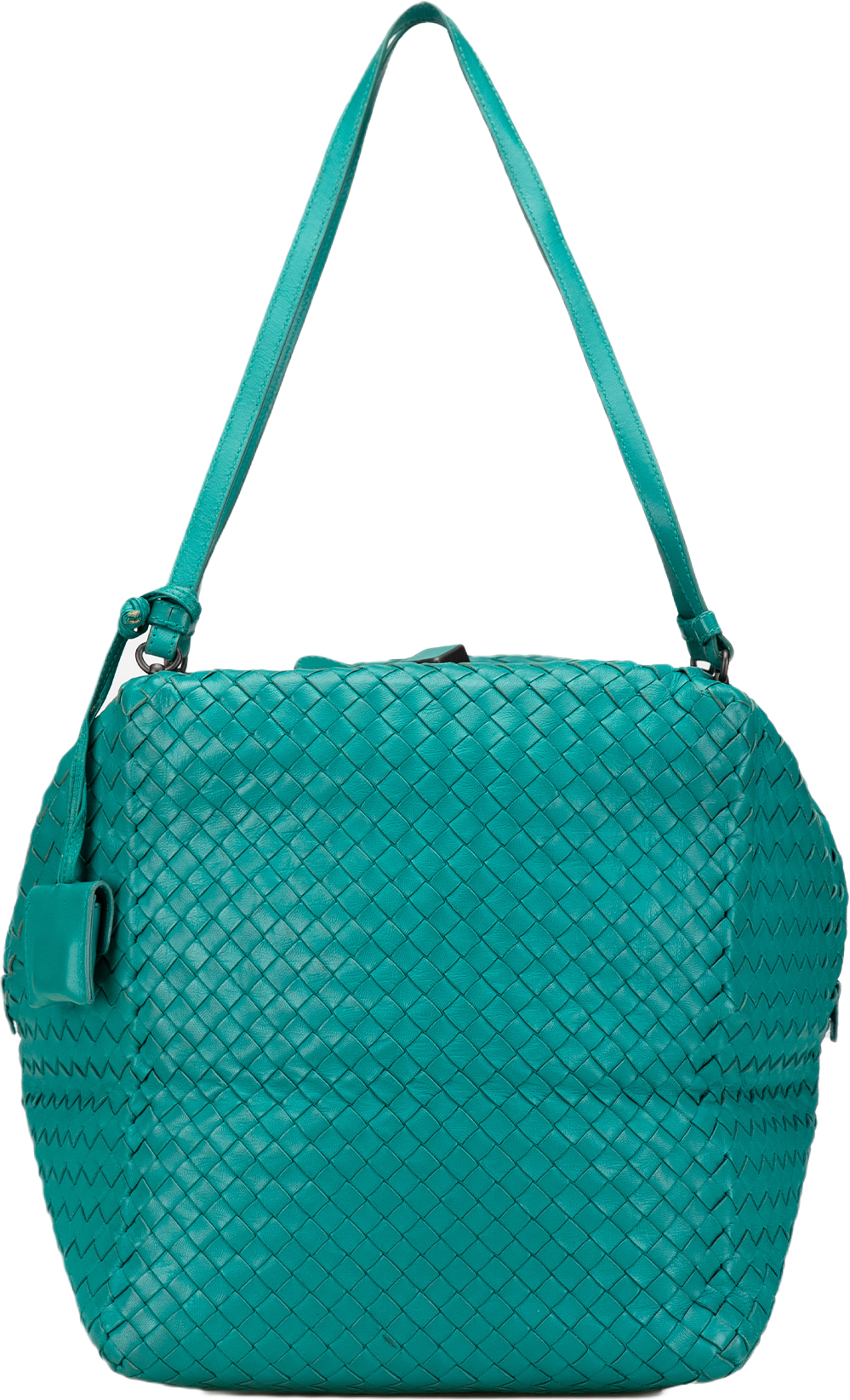Bottega Veneta Nappa Intrecciato Cube Shoulder Bag