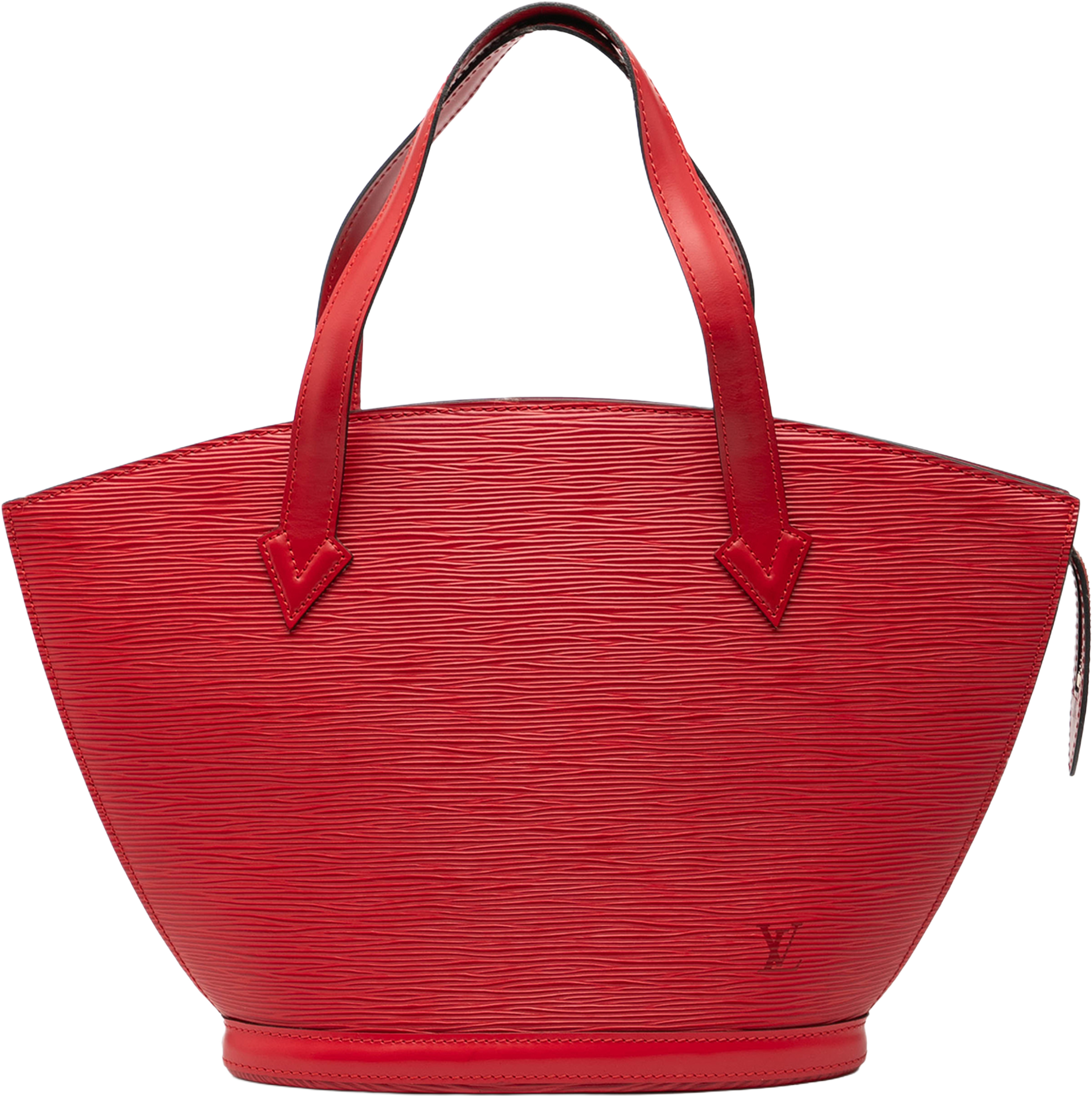 Louis Vuitton Epi Saint Jacques Pm Short Strap, från Luxclusif, i färgen red. Klicka för att öppna bilden i stort format