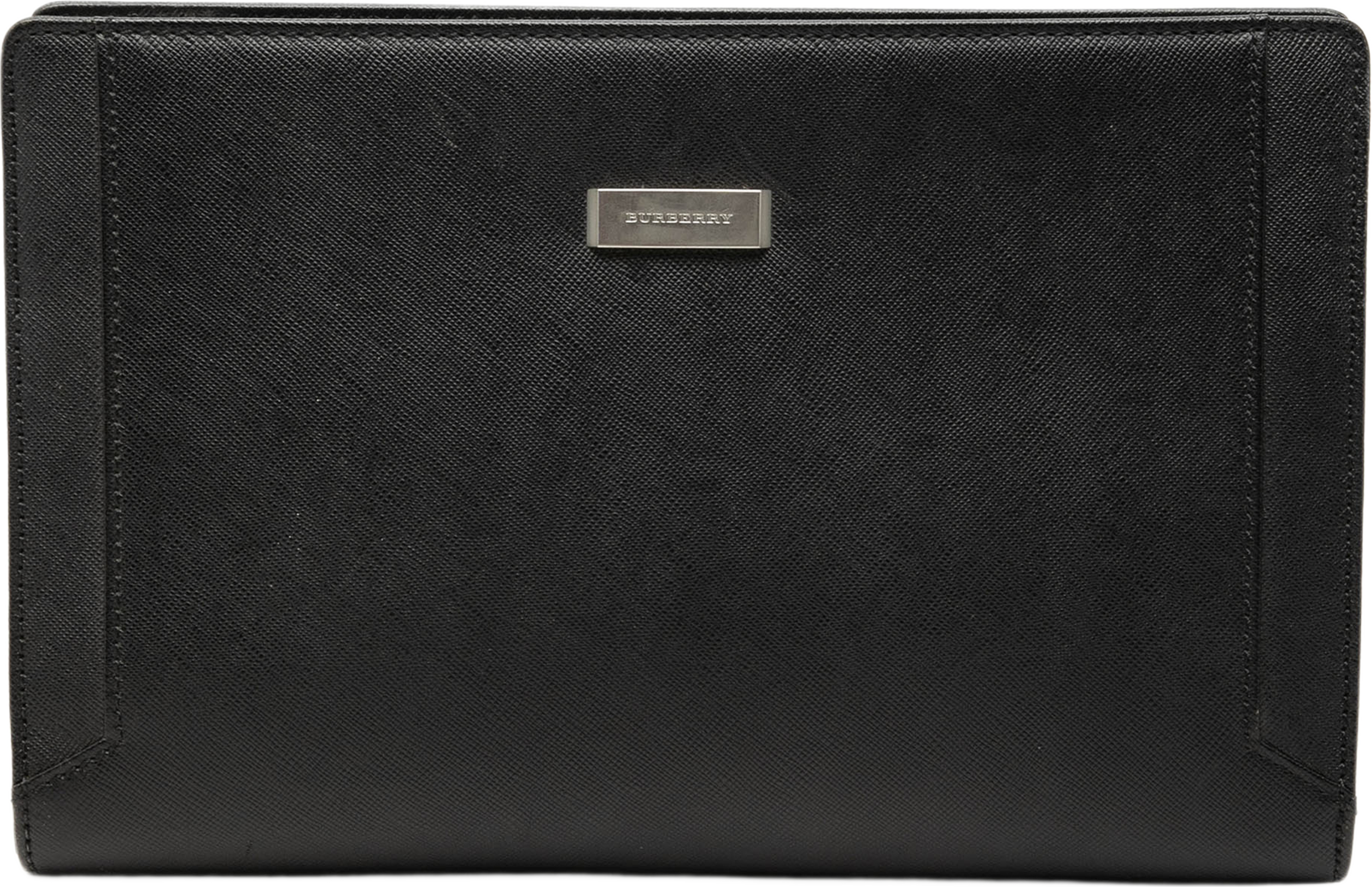 Burberry Leather Clutch, från Luxclusif, i färgen black. Klicka för att öppna bilden i stort format