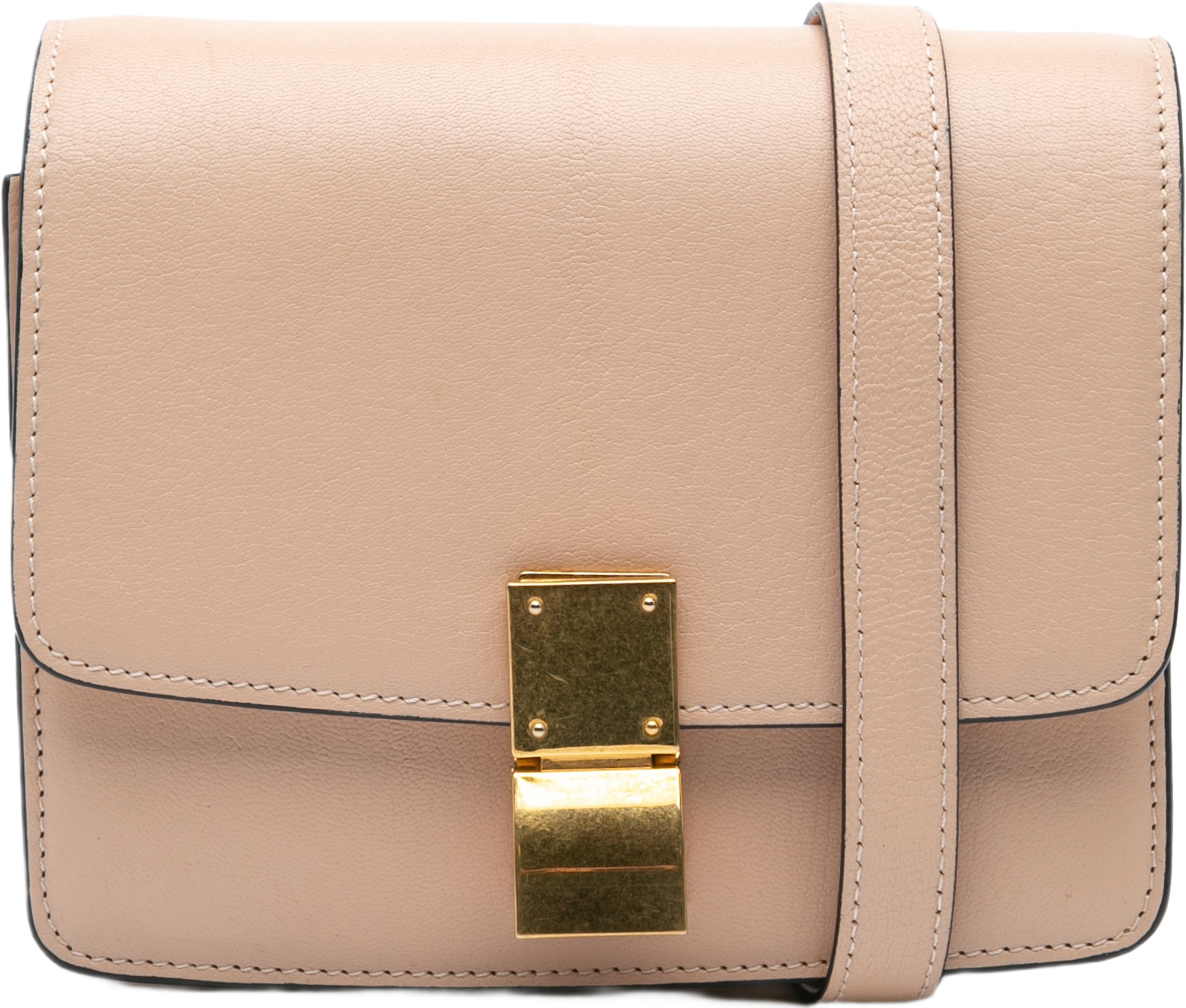 Celine Small Calfskin Classic Box, från Luxclusif, i färgen light pink. Klicka för att öppna bilden i stort format