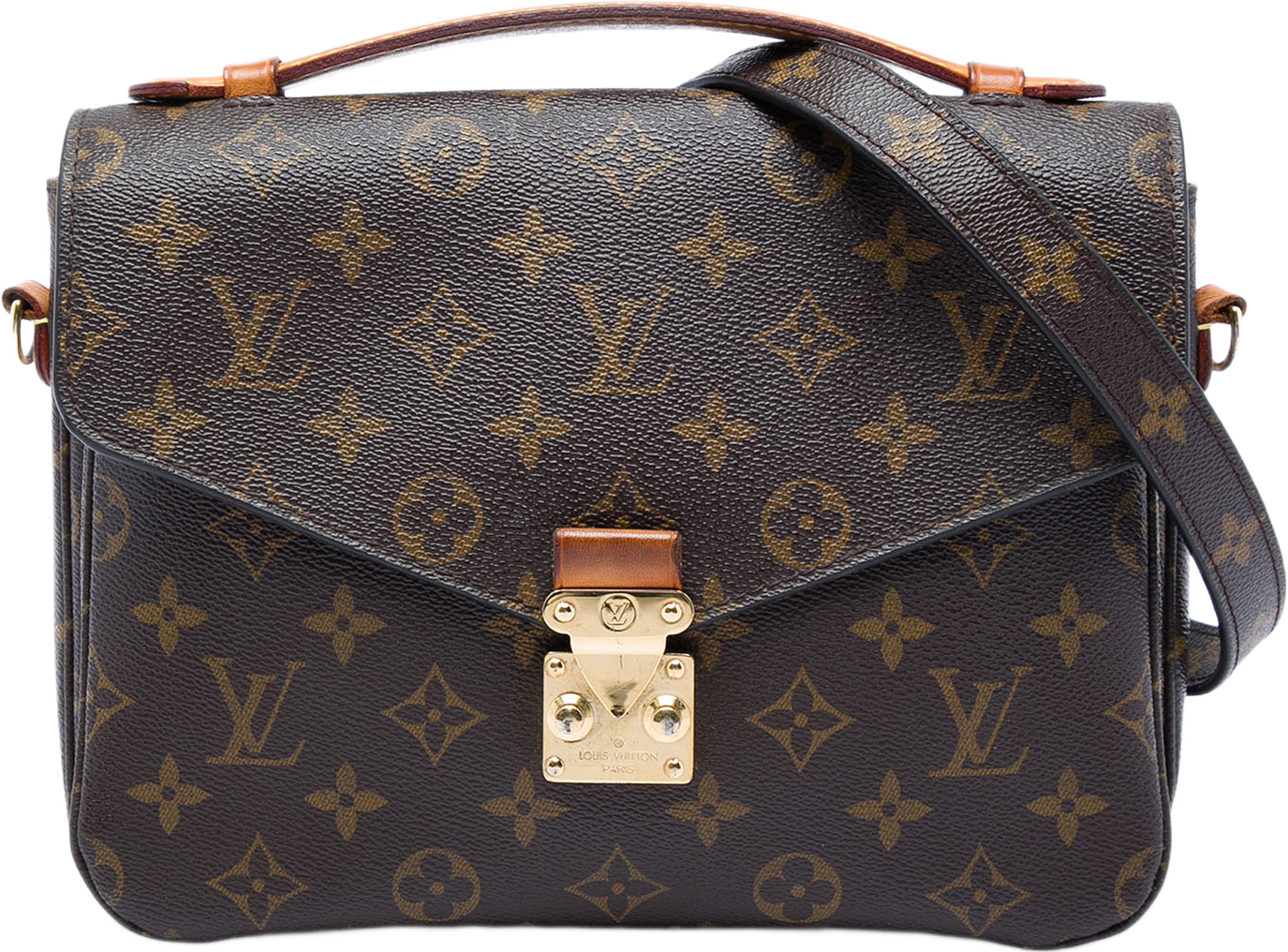 Louis Vuitton Monogram Pochette Metis, från Luxclusif, i färgen brun. Klicka för att öppna bilden i stort format