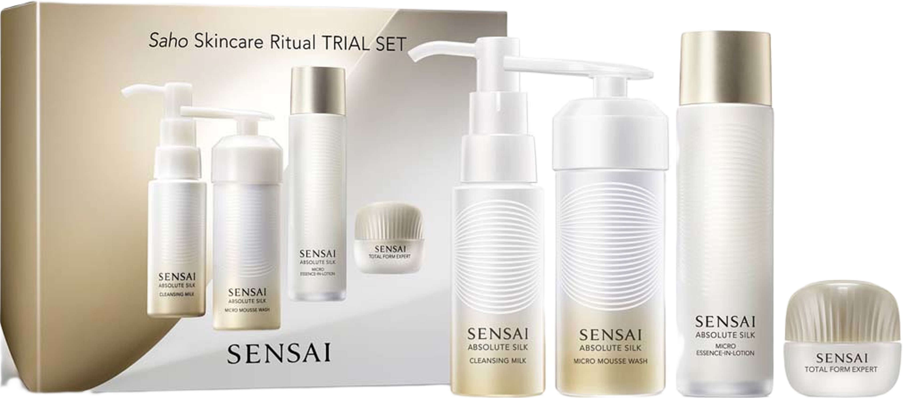 Saho Skincare Ritual Trial Set Limited, från Sensai. Klicka för att öppna bilden i stort format