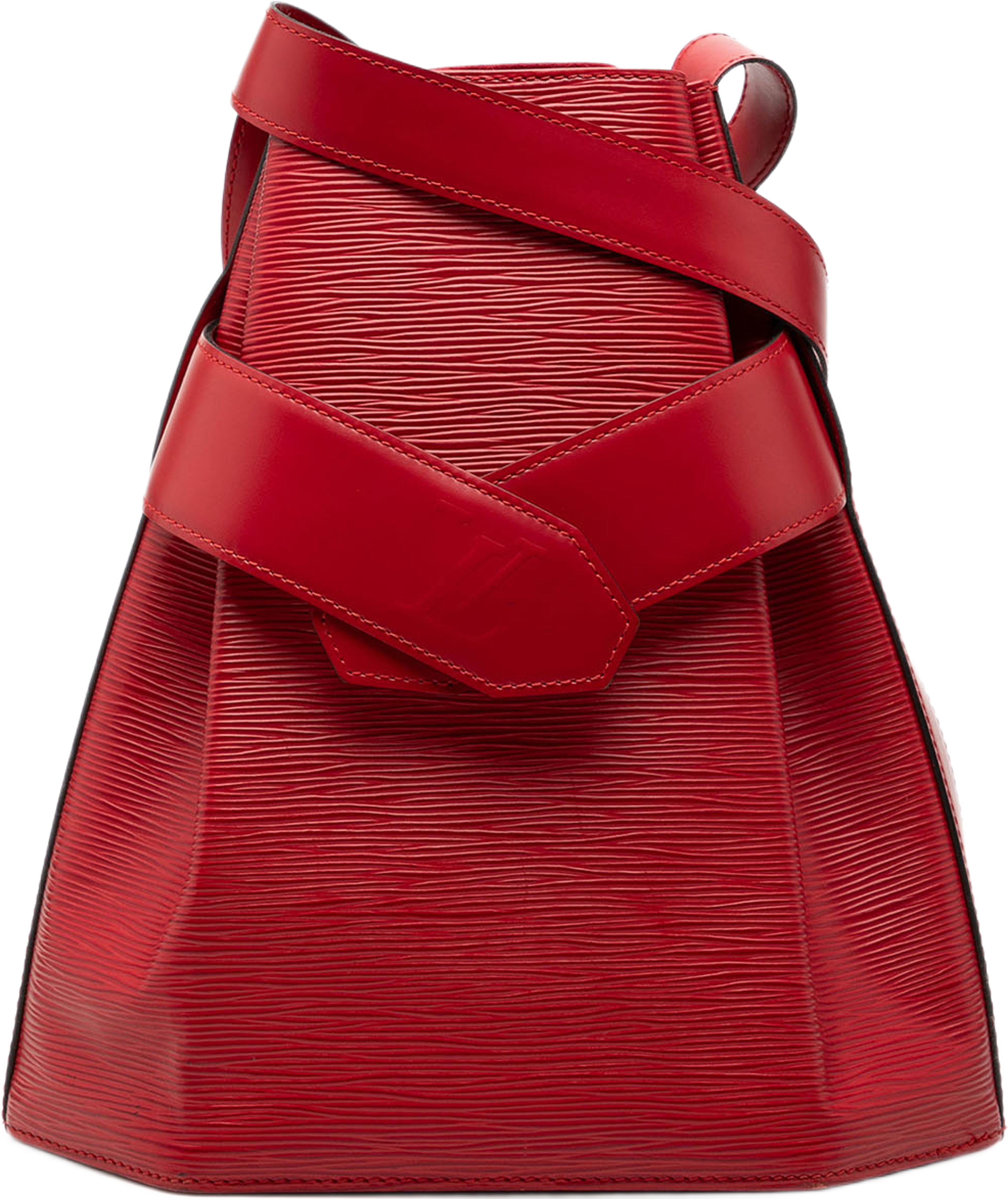 Louis Vuitton Epi Sac D Epaule Pm, från Luxclusif, i färgen röd. Klicka för att öppna bilden i stort format