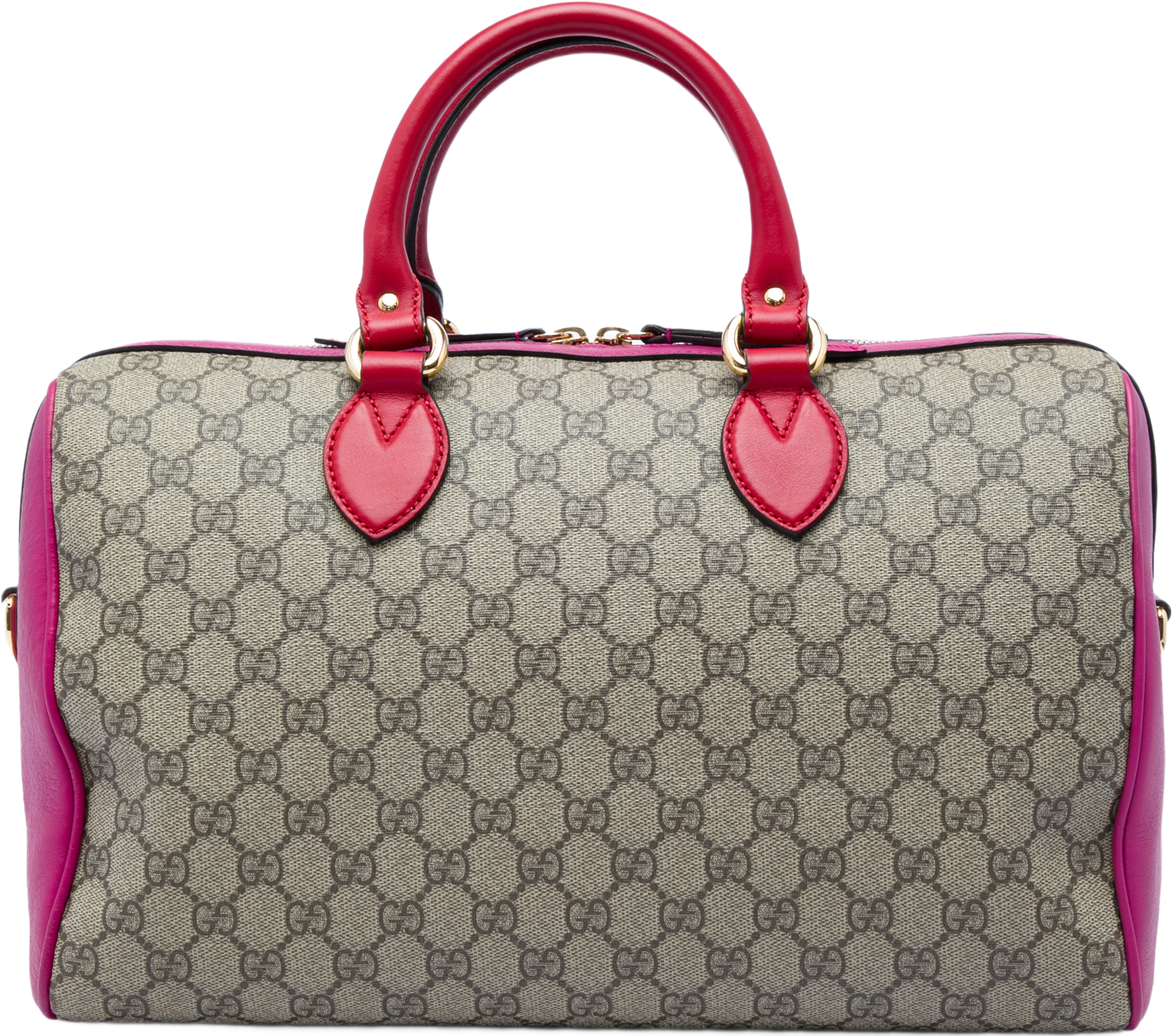Gucci Medium Gg Supreme Satchel, från Luxclusif, i färgen beige. Klicka för att öppna bilden i stort format