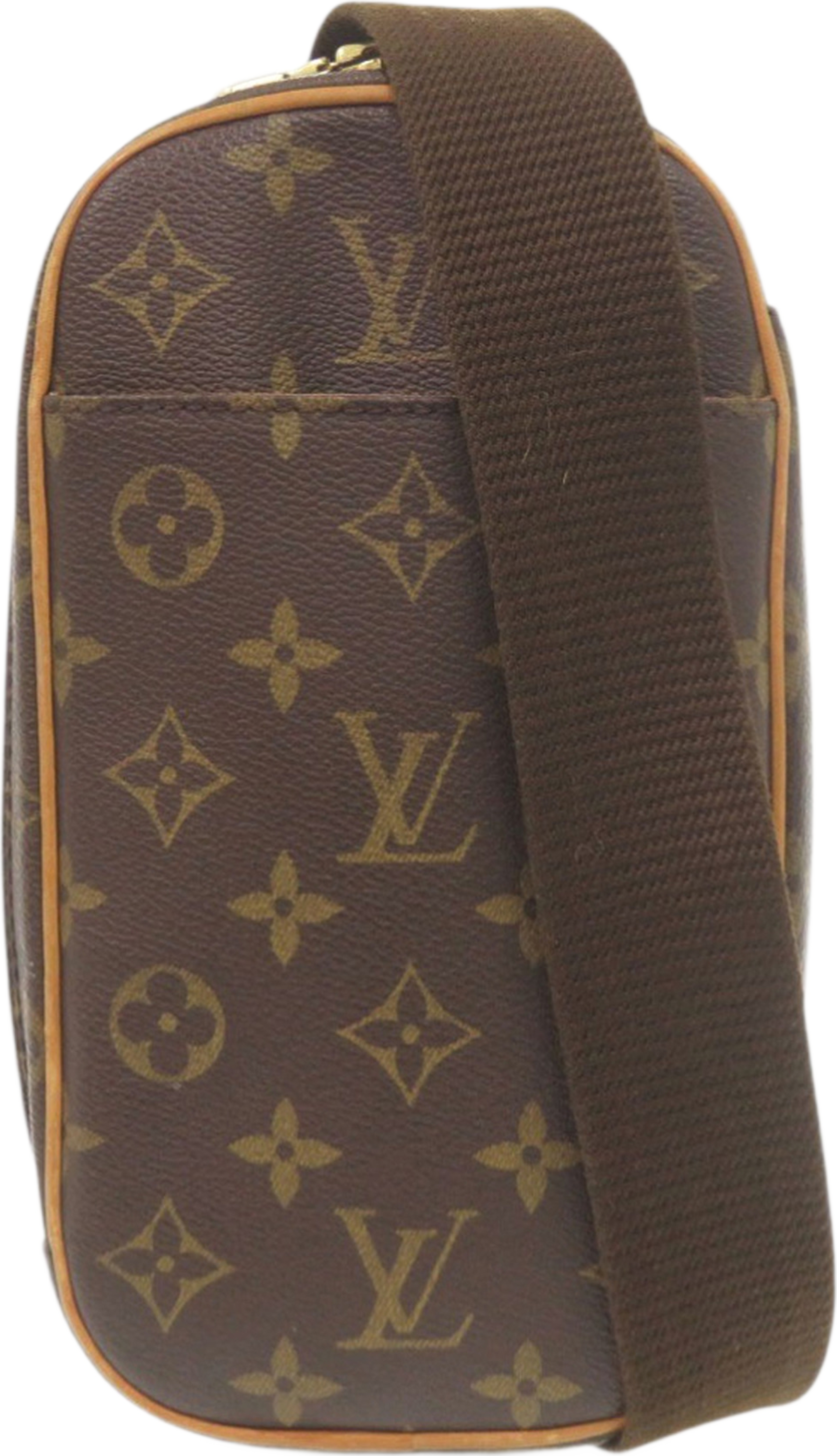 Louis Vuitton Monogram Pochette Gange, från Luxclusif, i färgen brun. Klicka för att öppna bilden i stort format